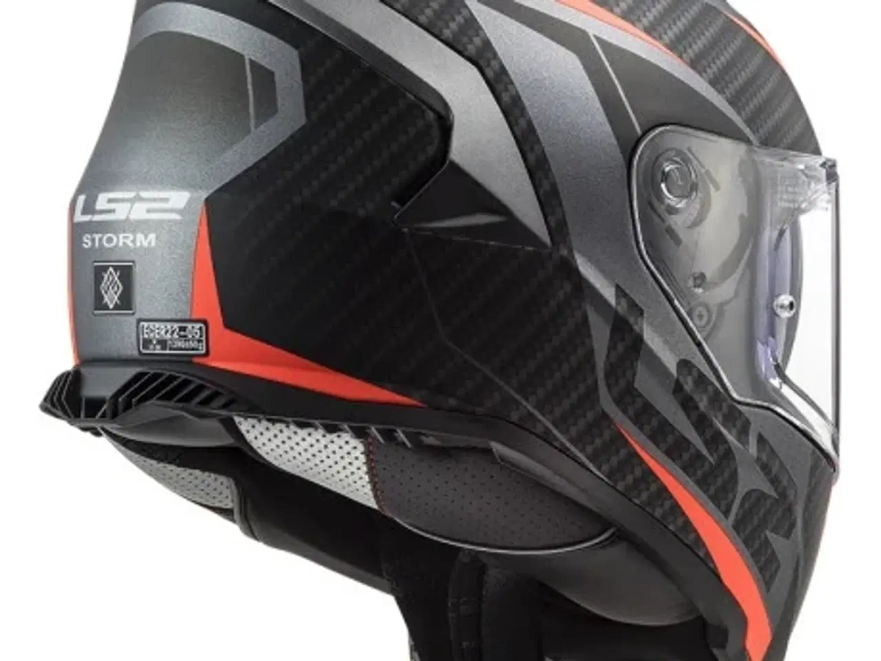 Billede 2 - LS2 STORM RACER TITAN FLUO ORANGE