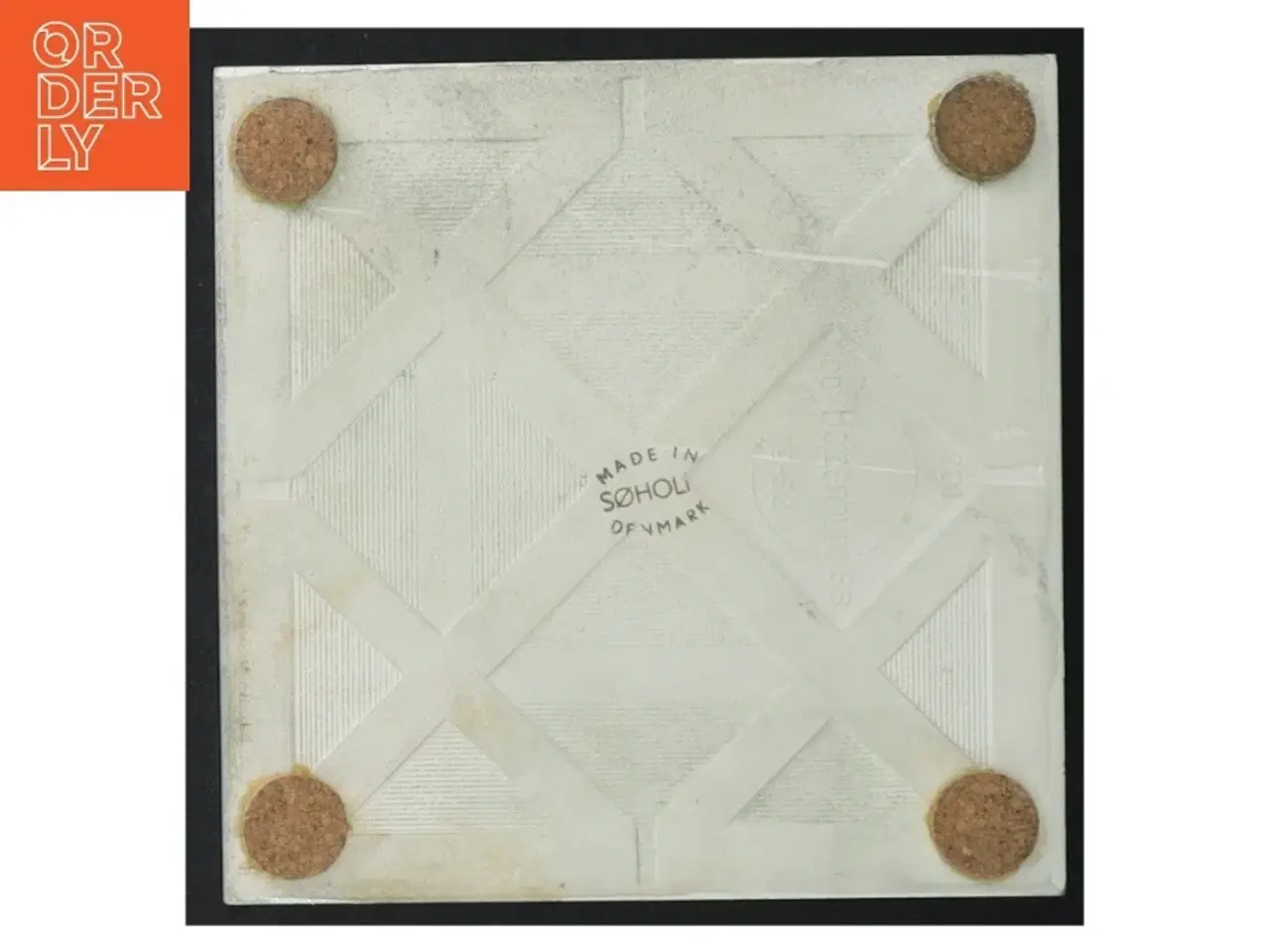 Billede 2 - Søholm bordskåner flise kakkel klinke i porcelæn (str. 15 x 15 cm)