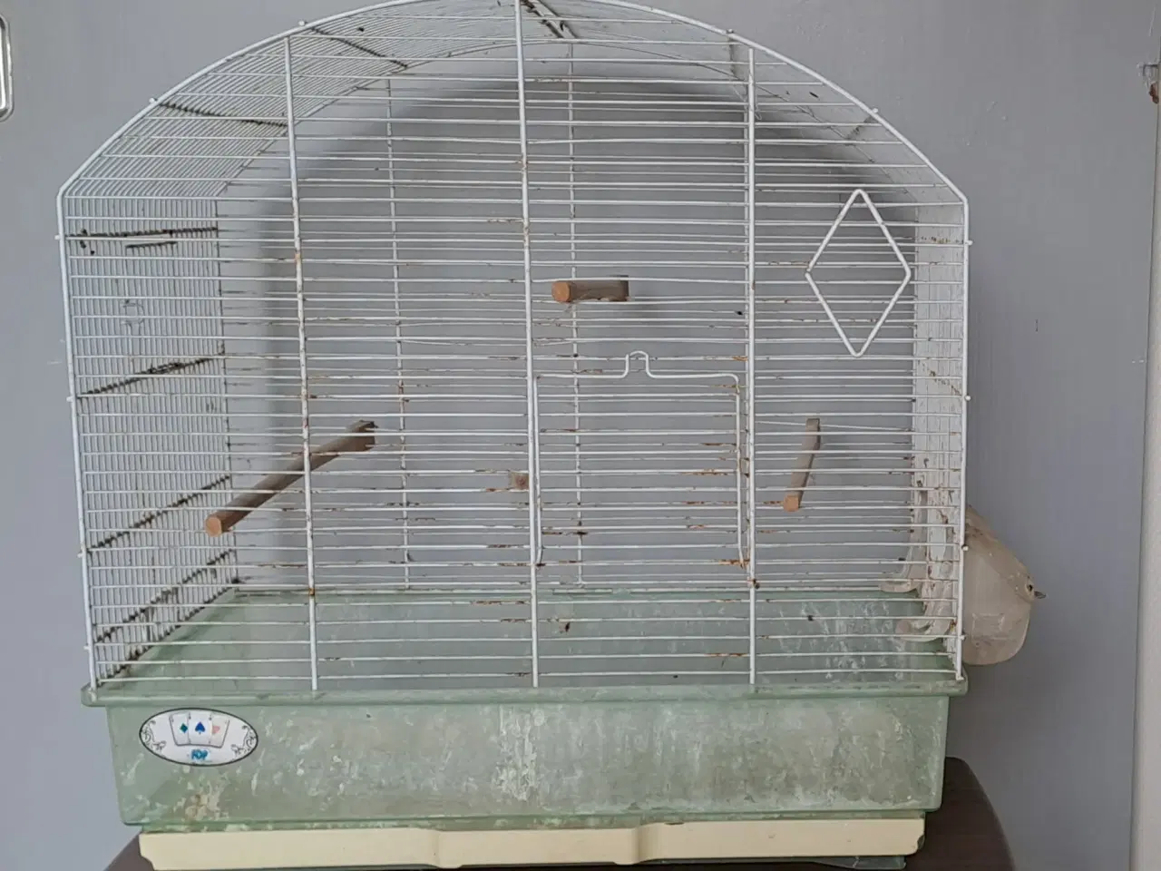 Billede 1 - Stort hvidt buet fuglebur