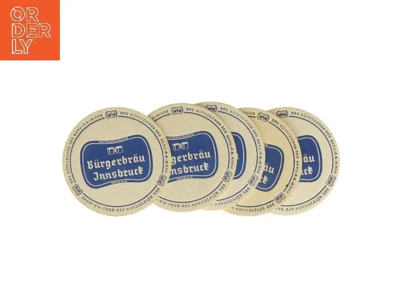 Billede 3 - Vintage ølbrikker fra Burgerbrau Jnnsbrurk (str. Ø. 12 cm)