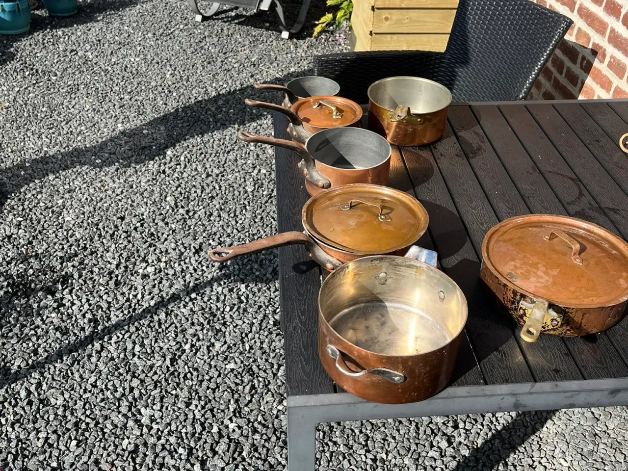 Billede 1 - Kobber gryder + pande