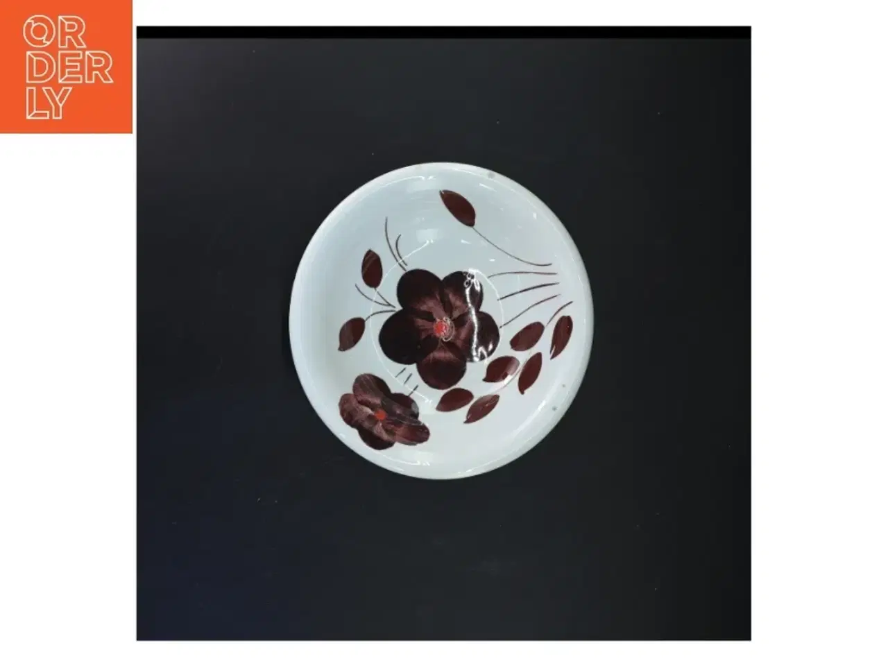 Billede 3 - Dekorativ Retro skål med blomstermotiv fra Prinui (str. Ø 21 cm)