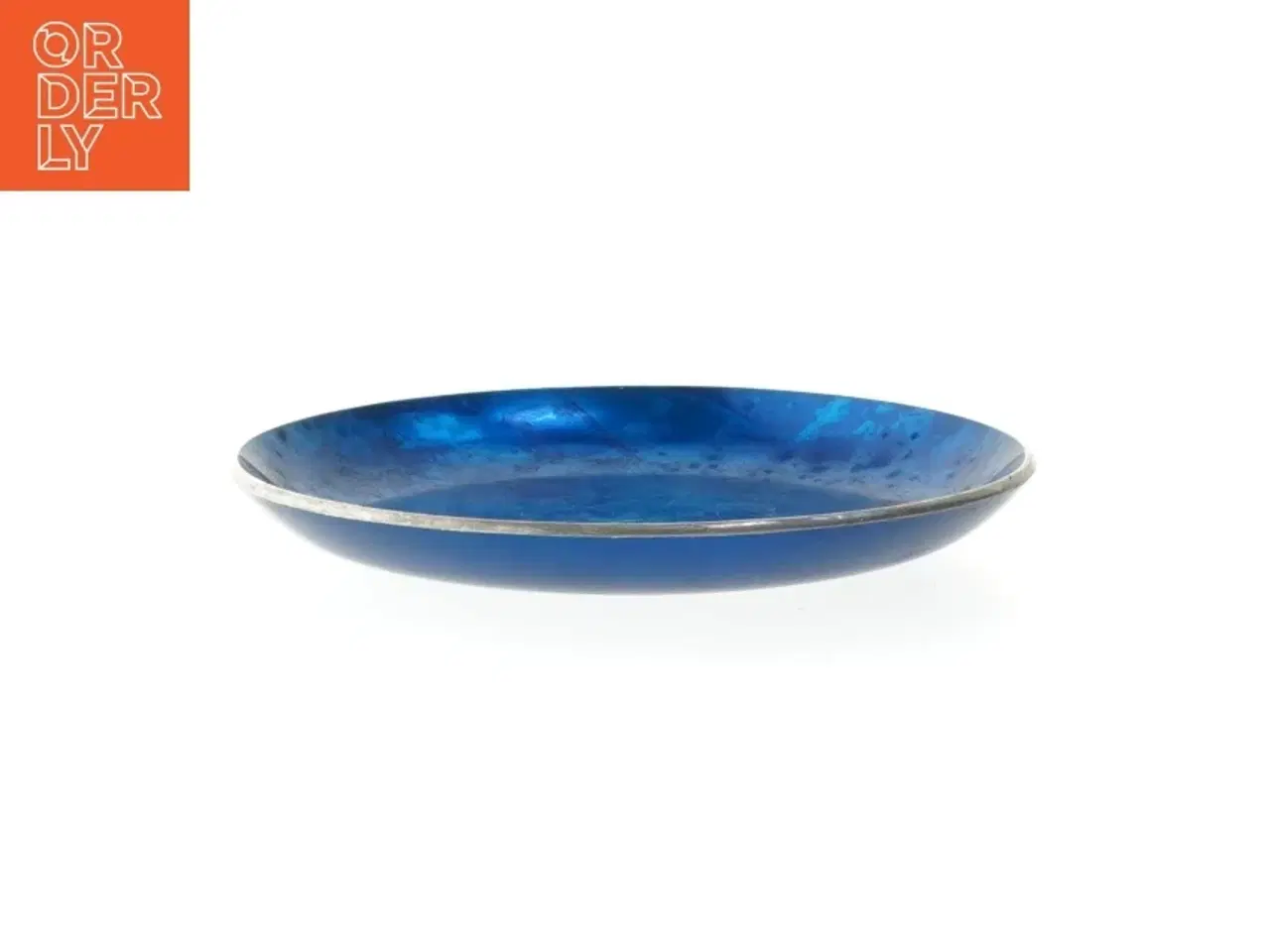 Billede 2 - Blå metalskål fra Olfen (str. Ø 15 cm)