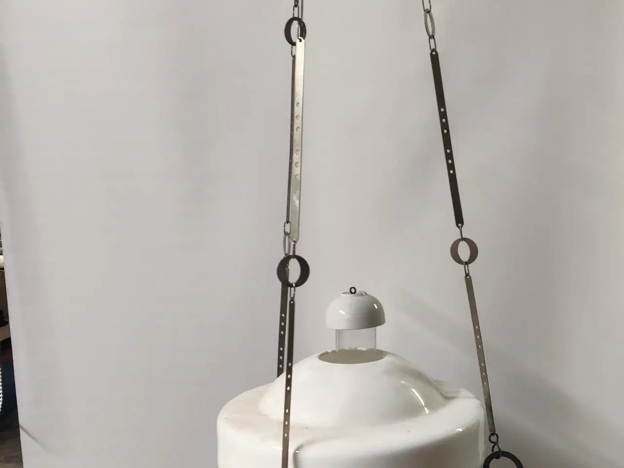 Billede 1 - Gammel petroleums hængelampe 