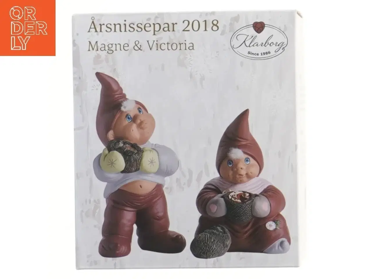 Billede 1 - Årsnissepar 2018 Magne & Victoria fra Klarborg (str. 13 cm)