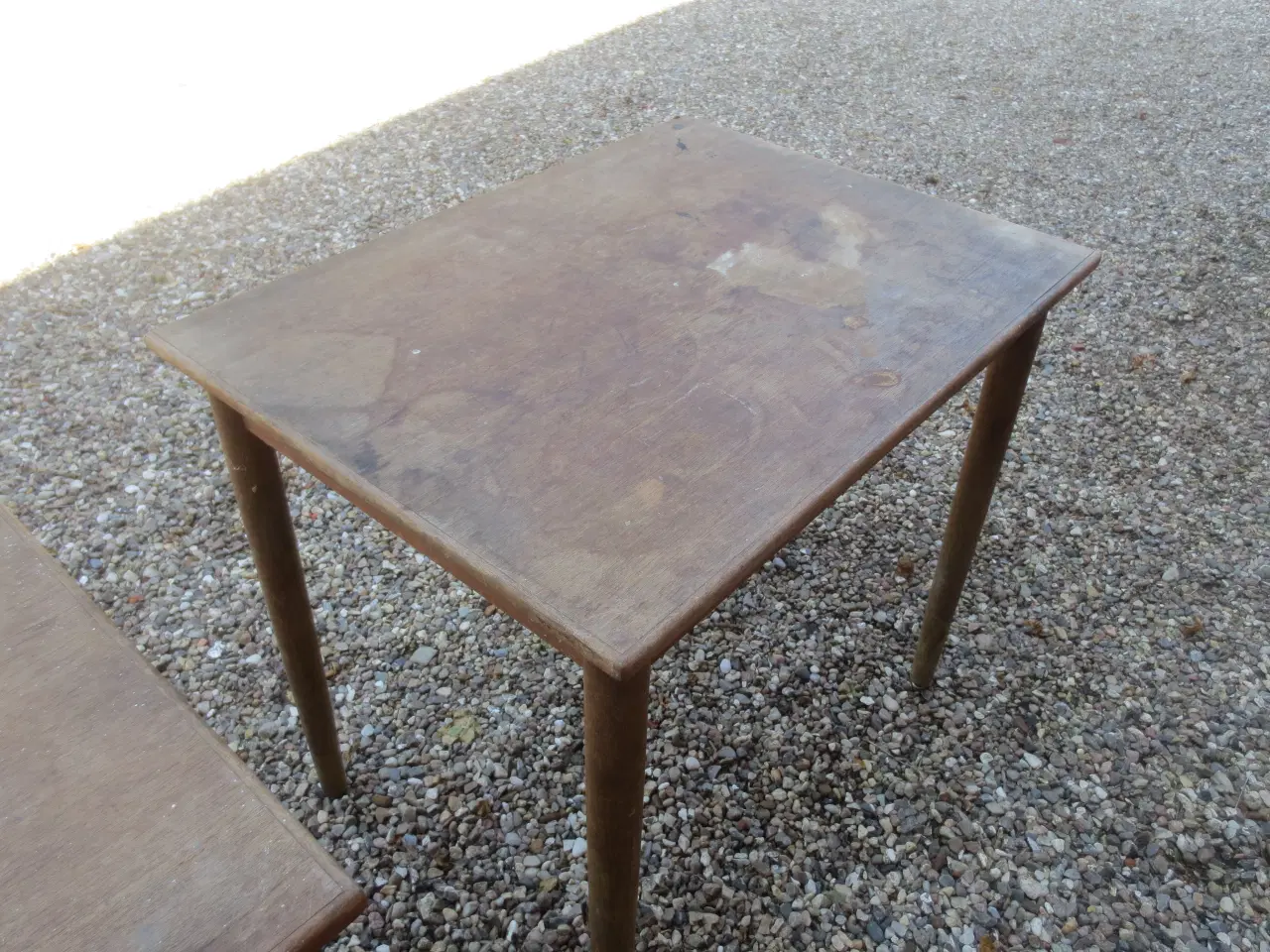 Billede 6 - 2 stk Teak spiseborde 80-60 cm 