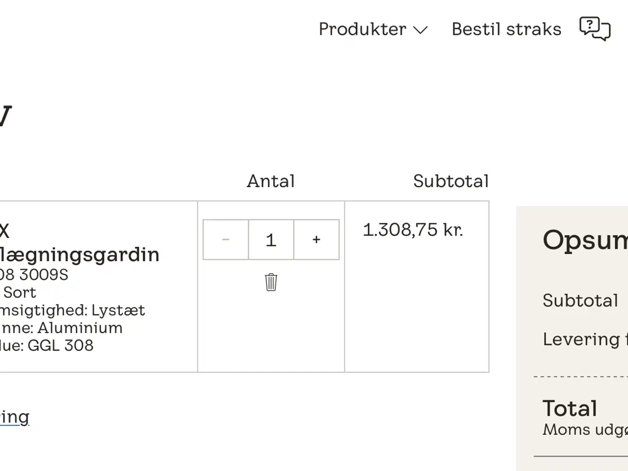 Billede 3 - Velux Mørklægningsgardin 78x140