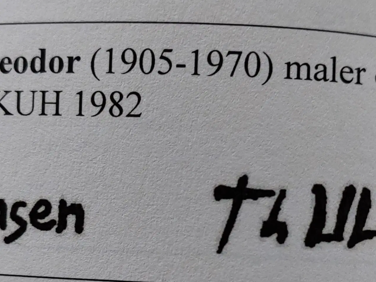 Billede 4 - TH. ULRICHSEN ( 1905-1970 ) oliemaleri