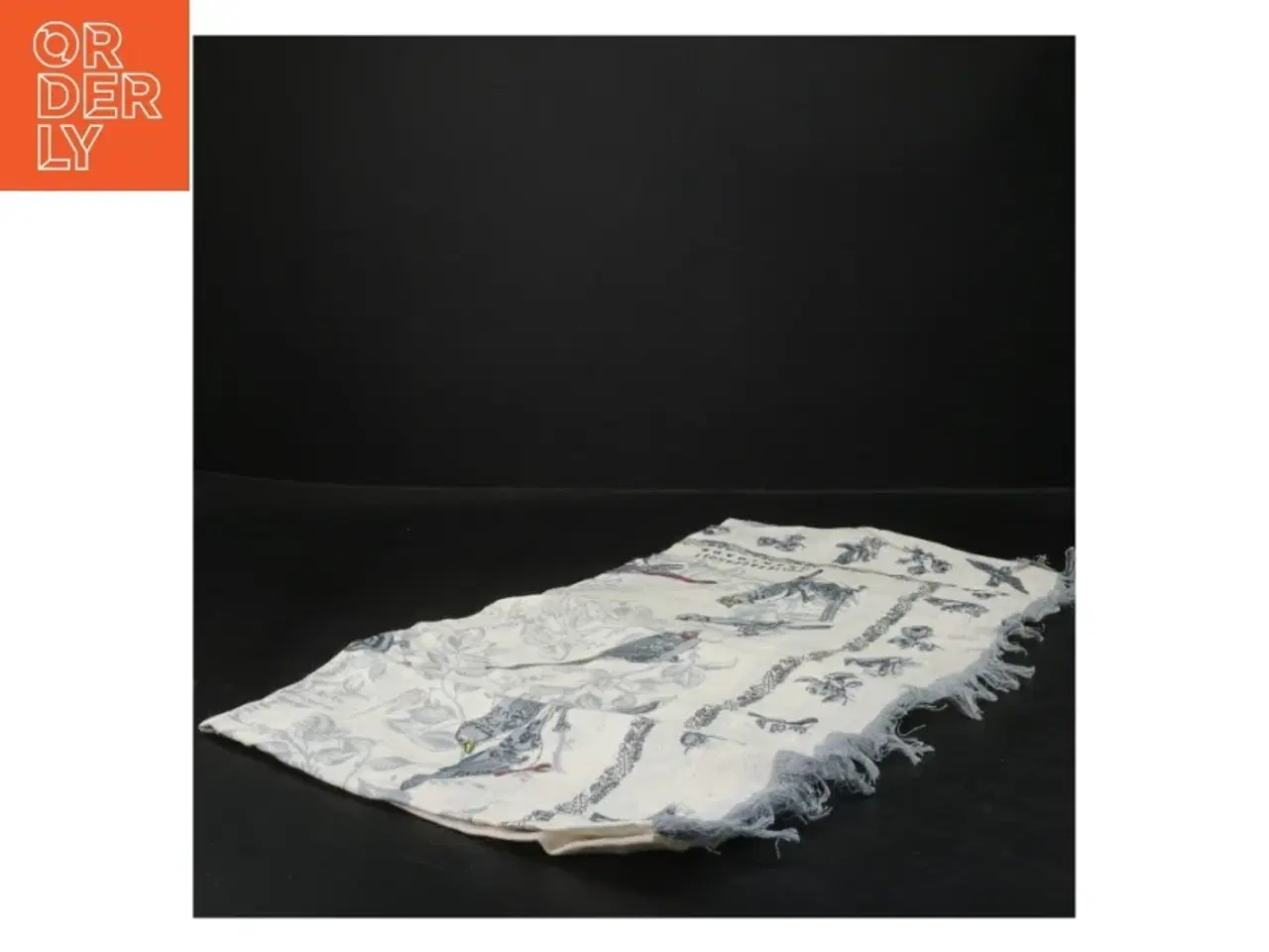 Billede 3 - Kvadratisk tørklæde med fugleprint fra ALT (str. 86x86 cm)