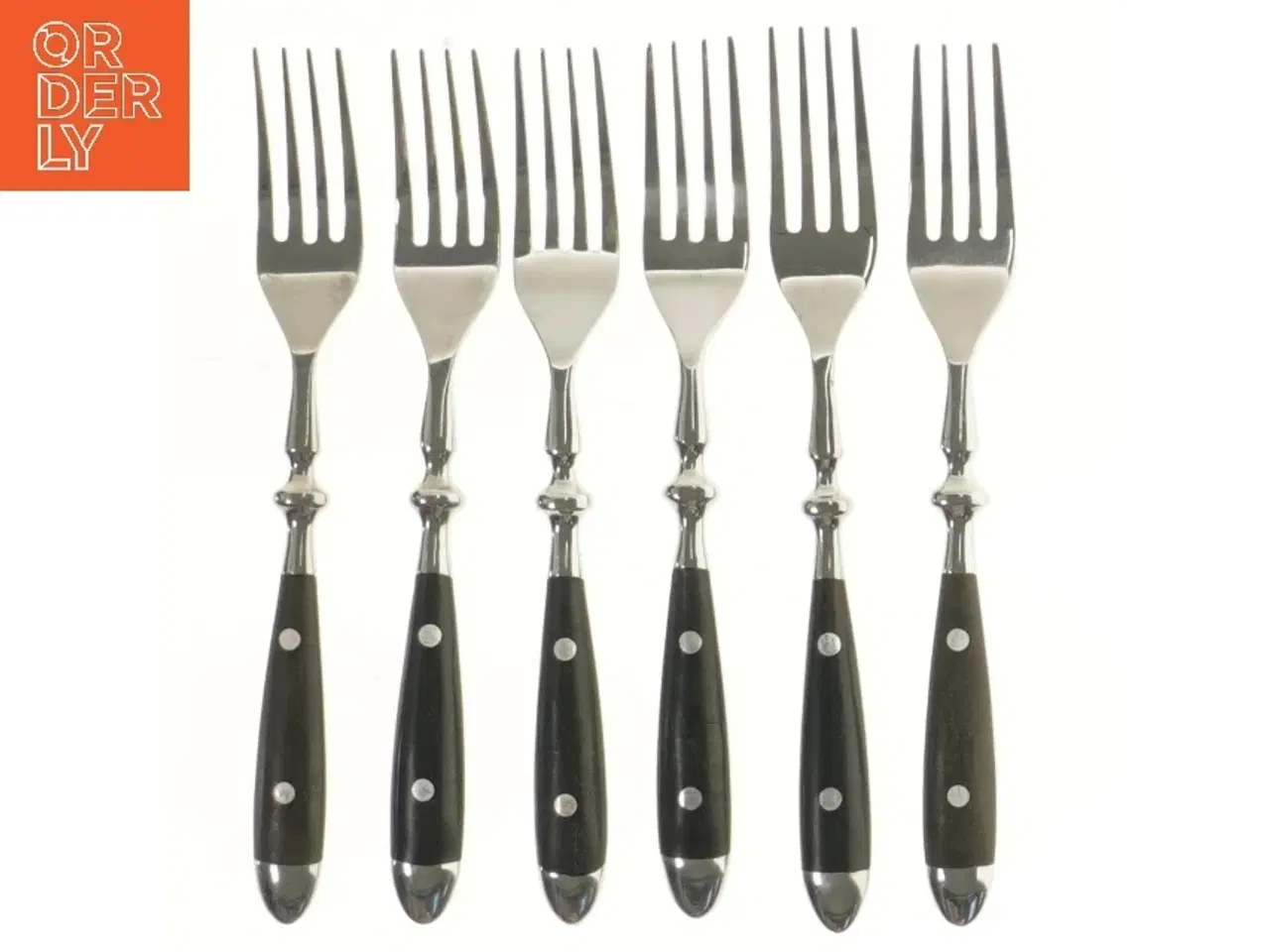 Billede 2 - Sæt af 6 gafler (str. 6 styk, 20 cm)
