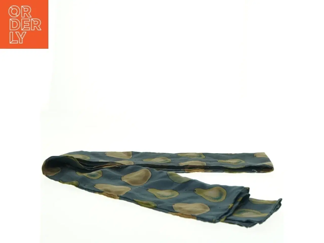 Billede 2 - Charlotte Sparre Vintage Silke Tørklæde med pære mønster (str. 35 x 157 cm)