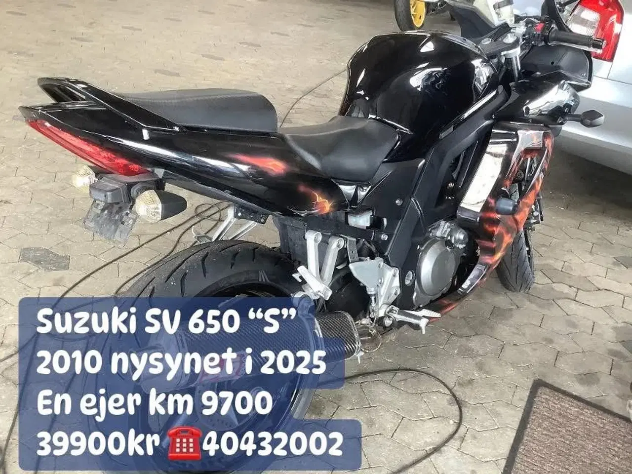 Billede 5 - Suzuki SV650 “F” kun 9600km fra ny nysynet nye dæk