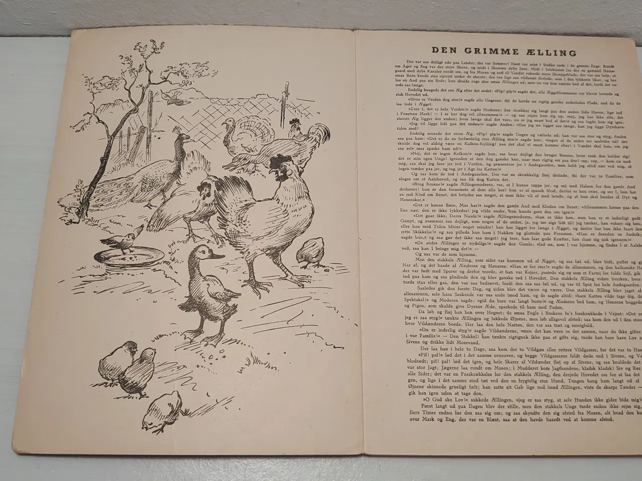 Billede 4 - Den grimme Ælling.Sjælden pop-up bog. Før 1948.