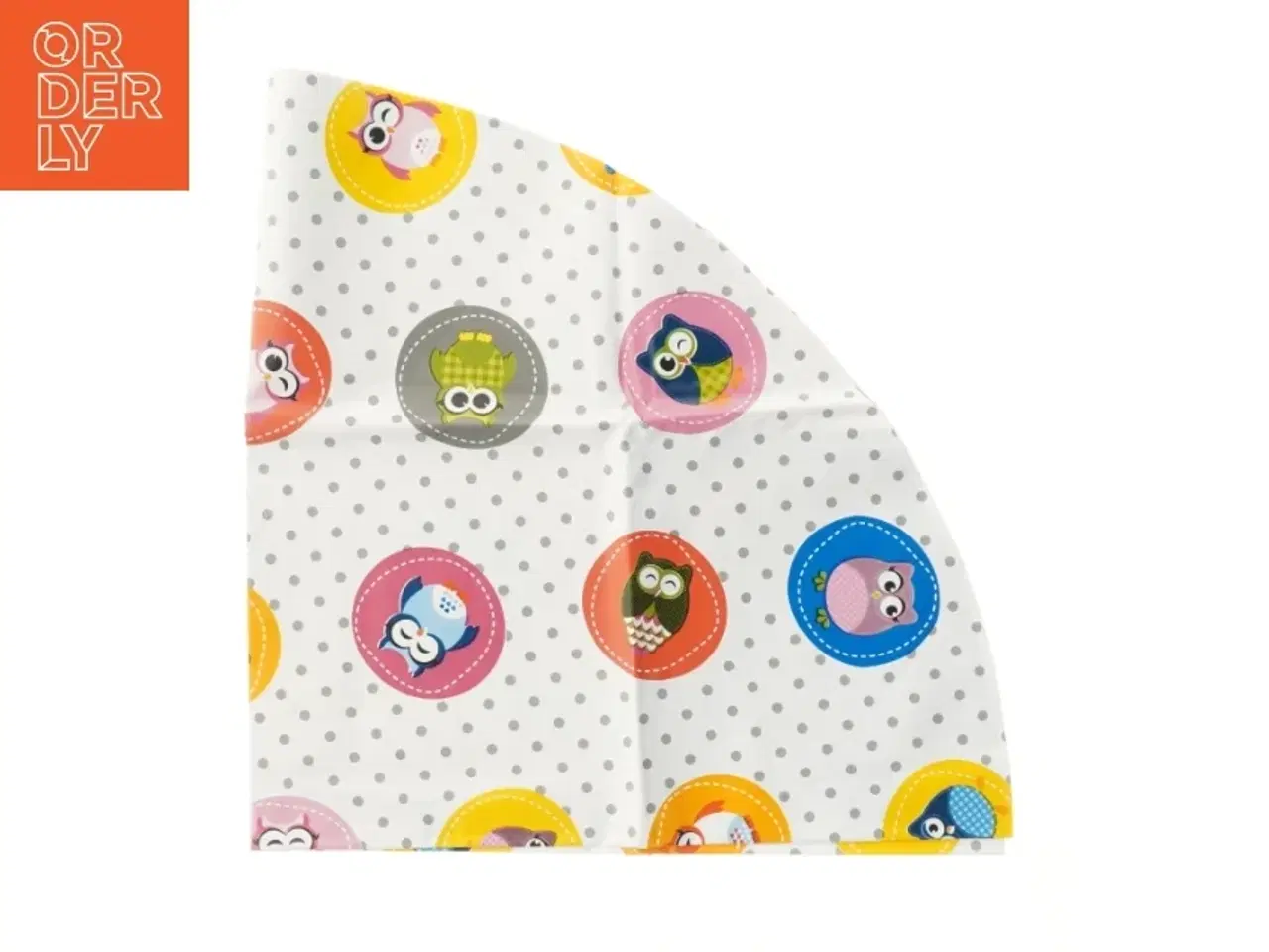 Billede 2 - Rund voksdug til børn med ugler (str. Ø 102 cm)