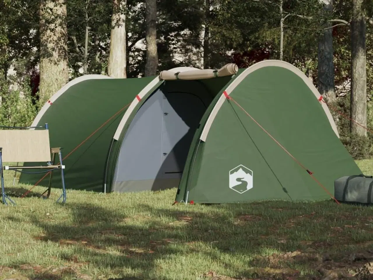 Billede 3 - 4-personers campingtelt vandafvisende grøn