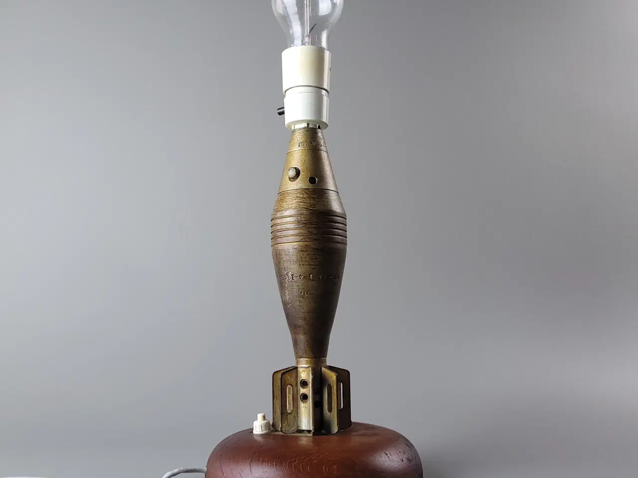 Billede 9 - ⭐️· Unik WWII Lampe - Mortérgranat fra 1945