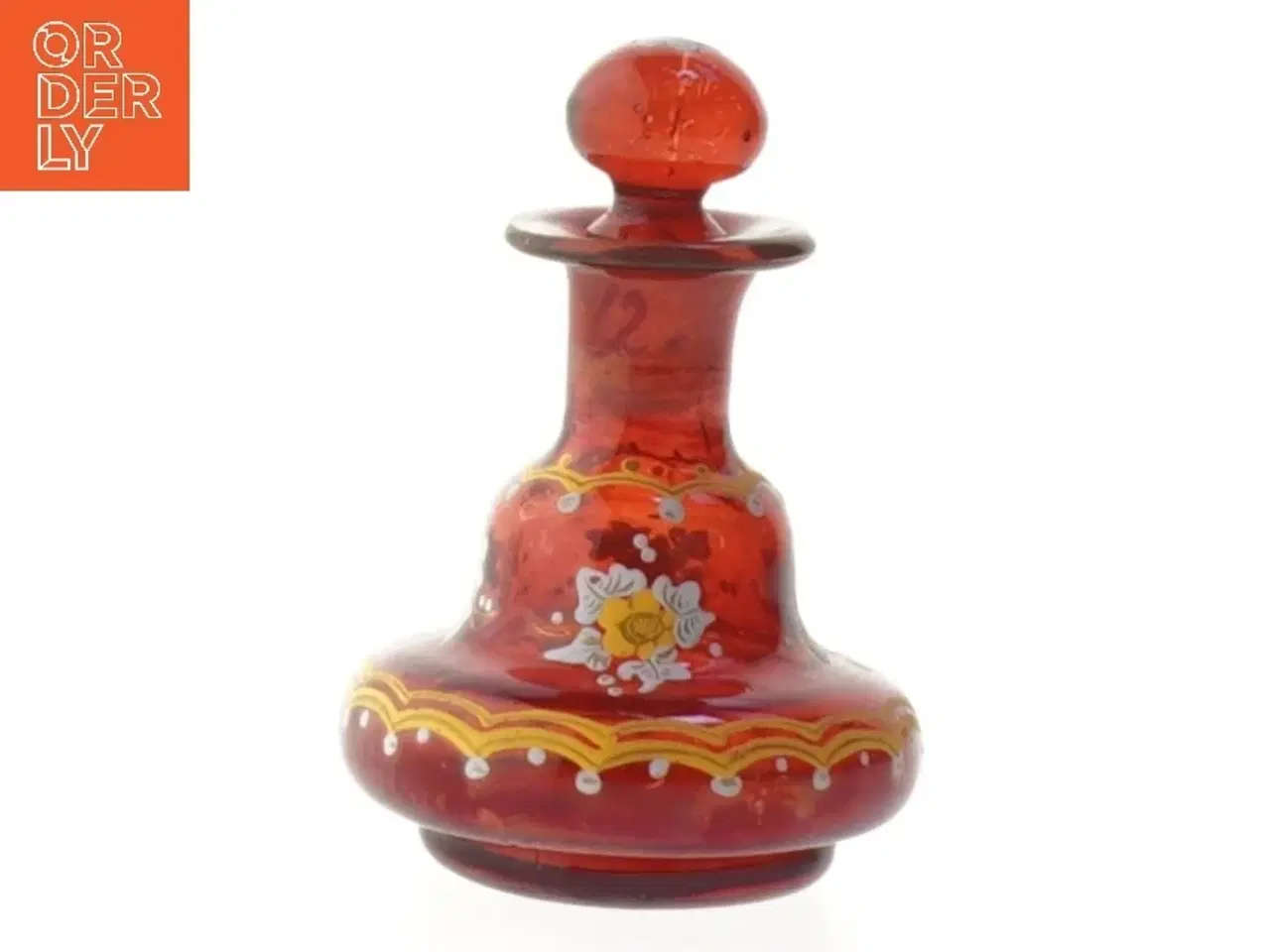 Billede 2 - Lille dekorativ glasflaske (str. 8 cm)