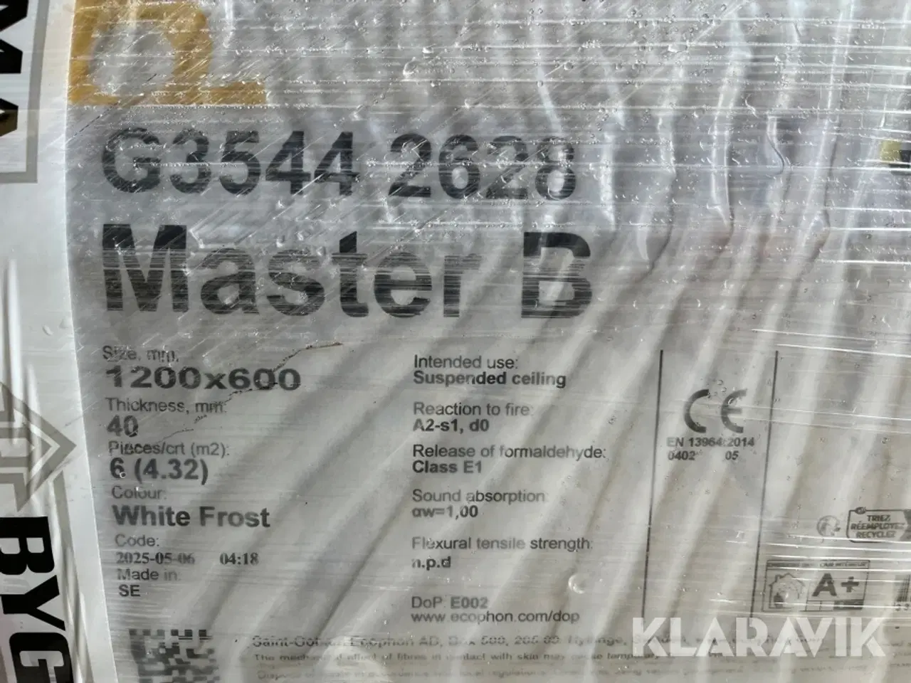 Billede 9 - Lofter Ecophon Saint-Gobain White Frost – 21,6 m²