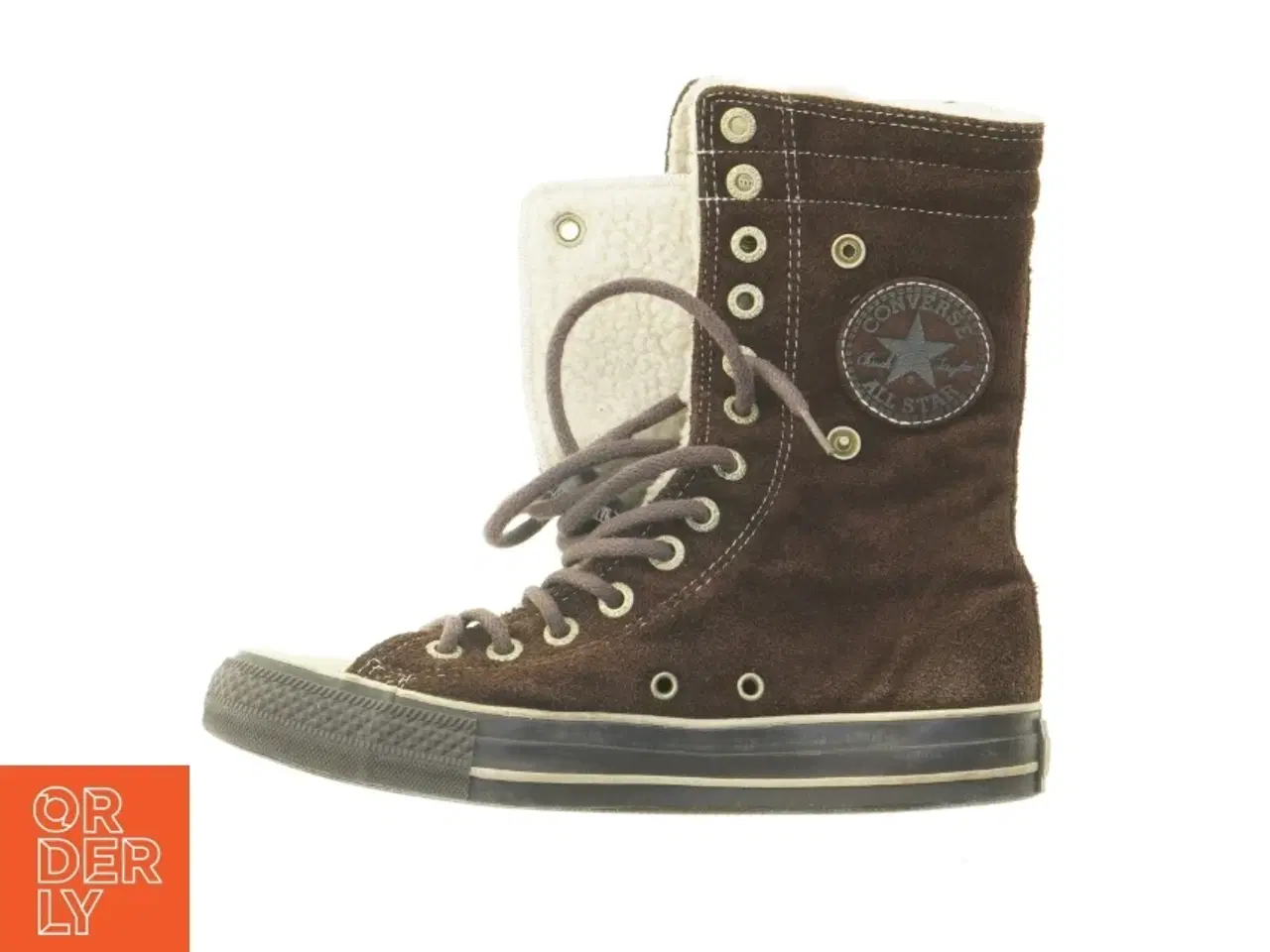 Billede 3 - Converse Allstar High-Top Nubuck LæderSneakers med lunt for (str. 37 / 4,5)