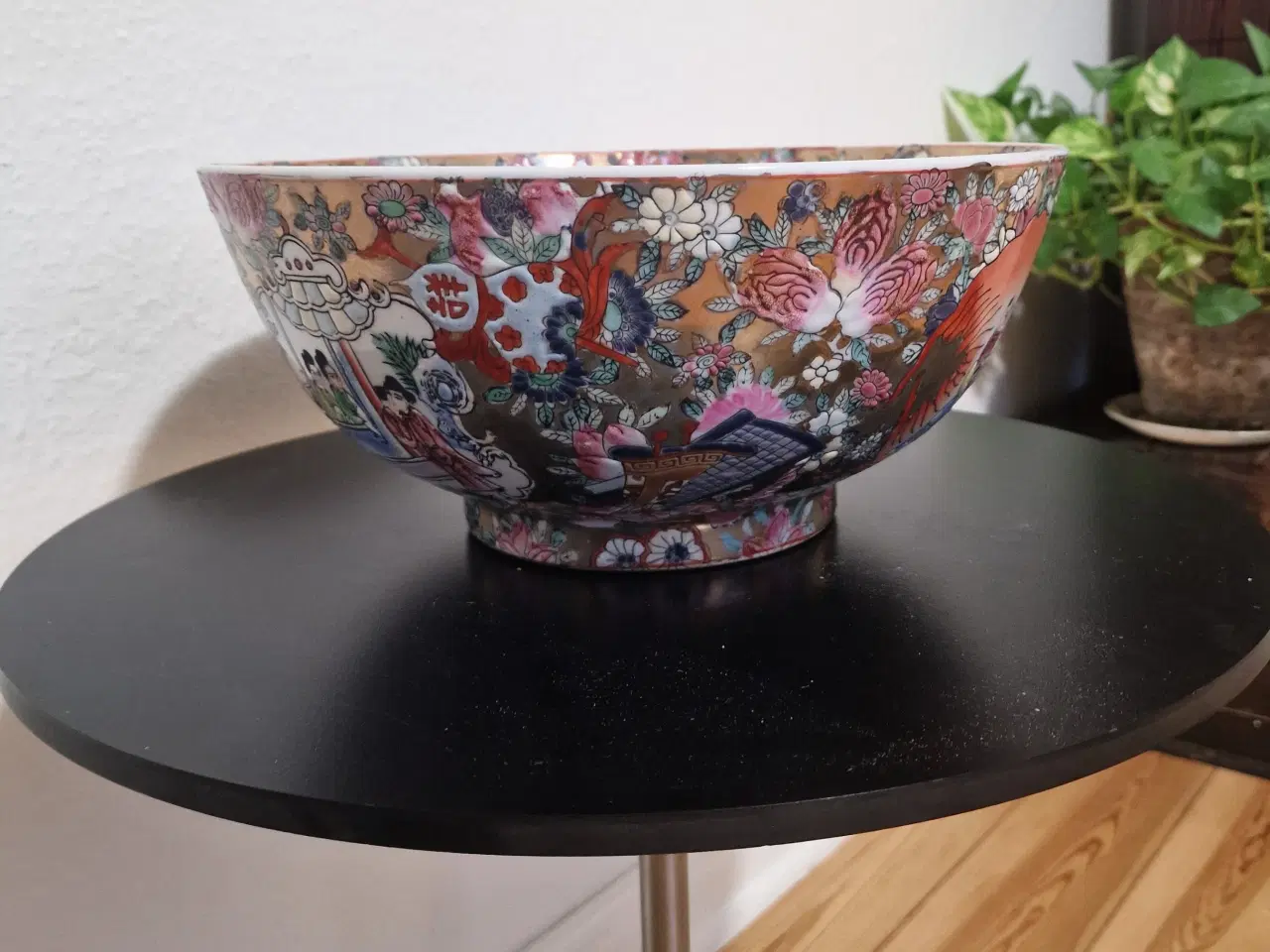 Billede 8 - Stor dekorativ skål, rosenfamilien.