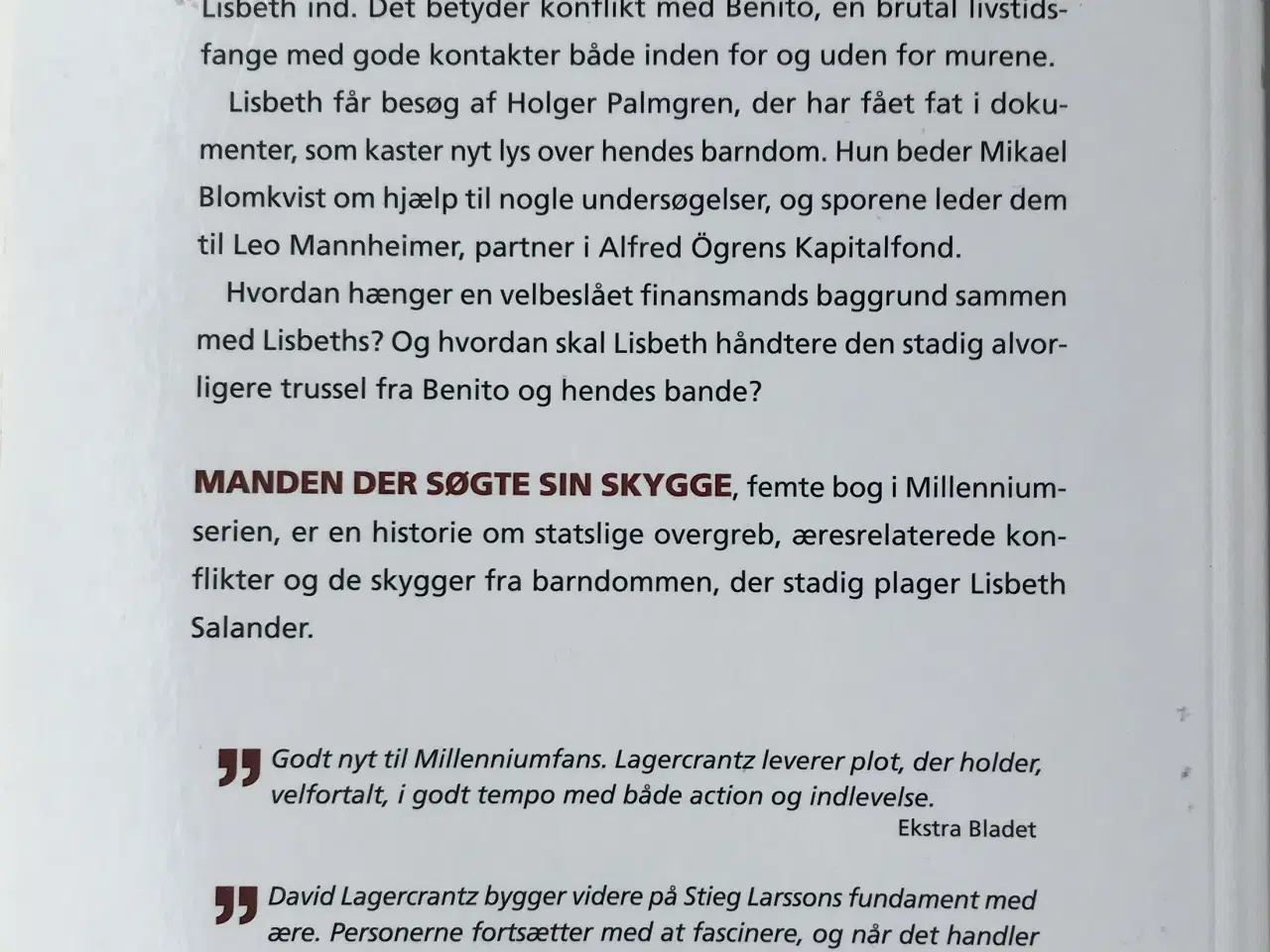 Billede 2 - Manden der søgte sin skygge - David Lagercrantz