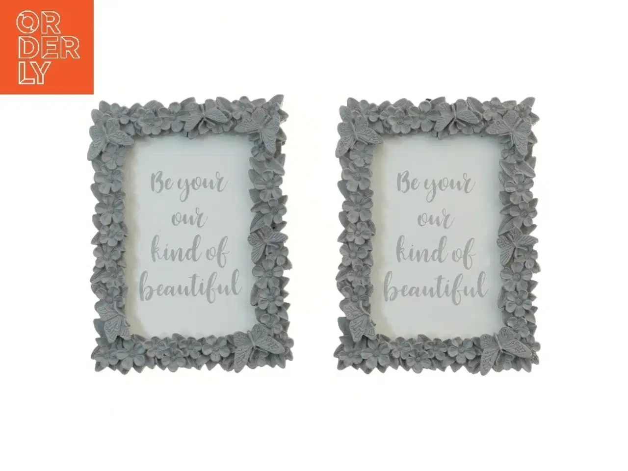 Billede 1 - Dekorative blomsterbillederammer (str. 18,5x13,5 cm)