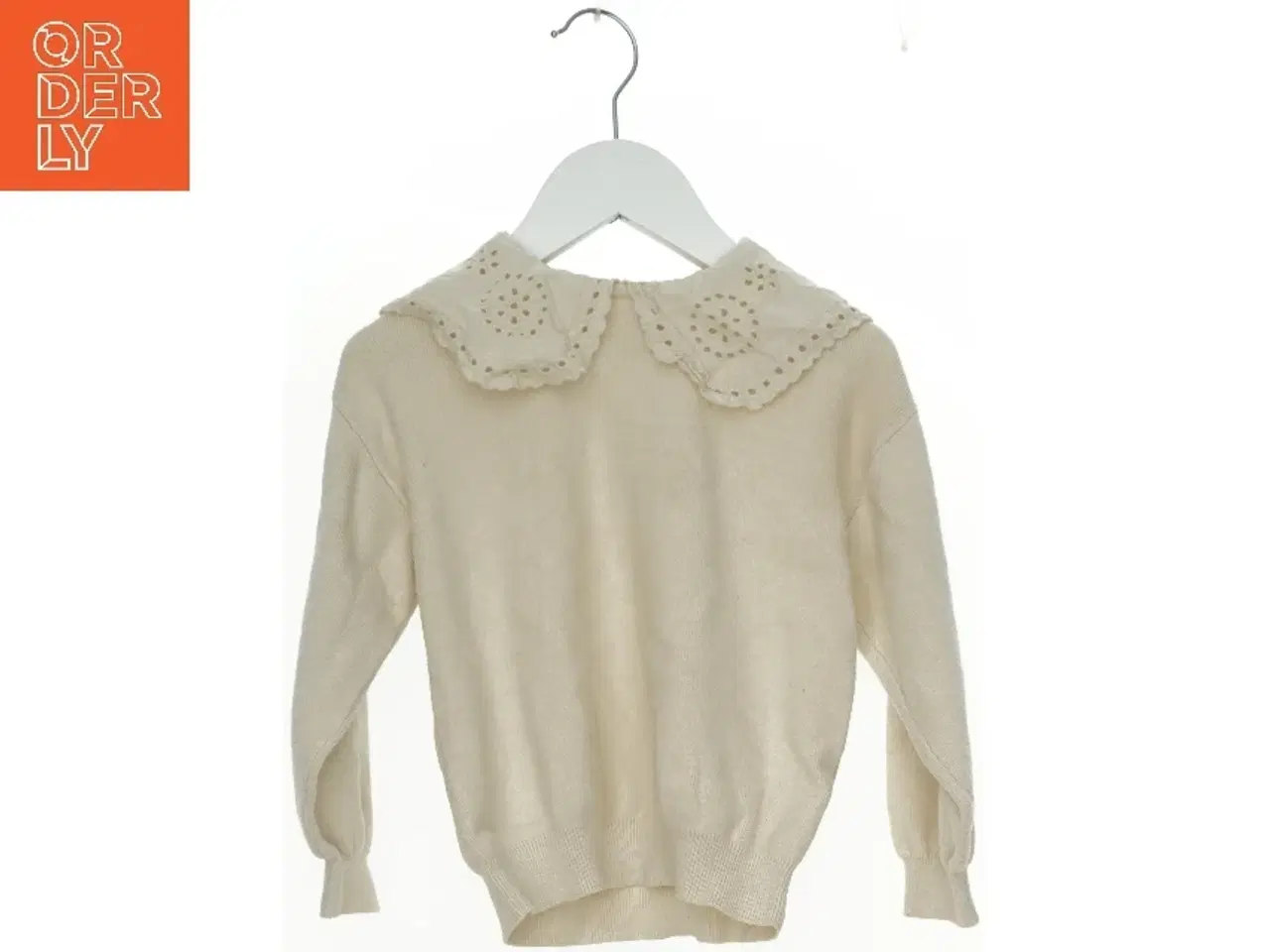 Billede 2 - Strik Bluse fra Zara med blonde krave (str. 110 cm)