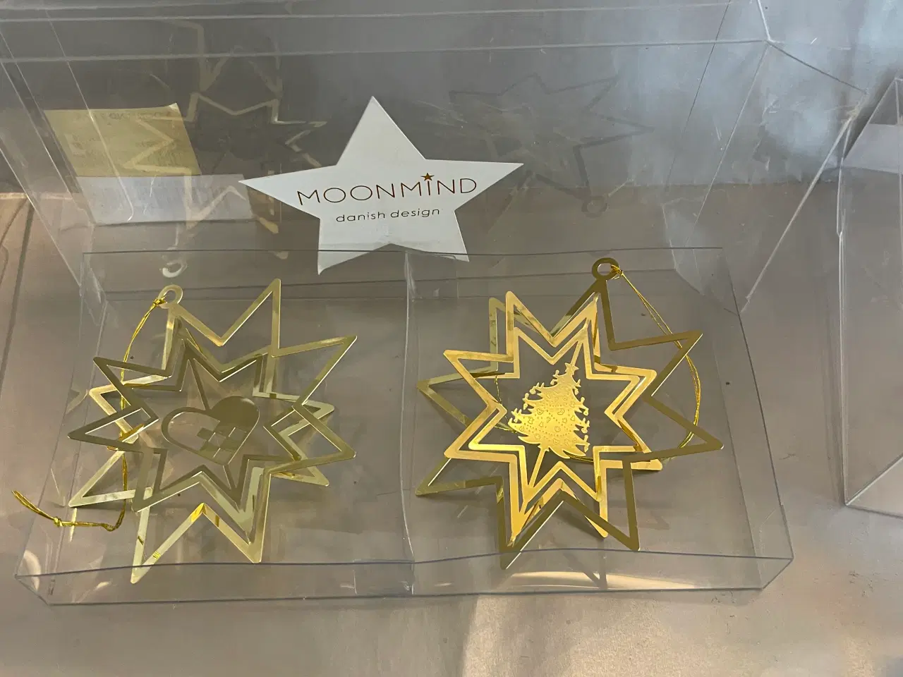 Billede 7 - 7 æsker med flotte forgyldte juleophæng MOONMIND