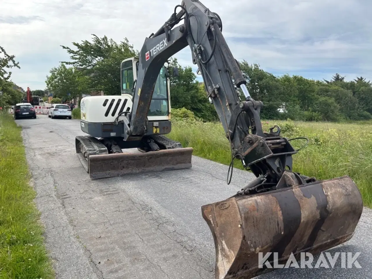 Billede 5 - Gravemaskine Terex TV75 med tilbehør