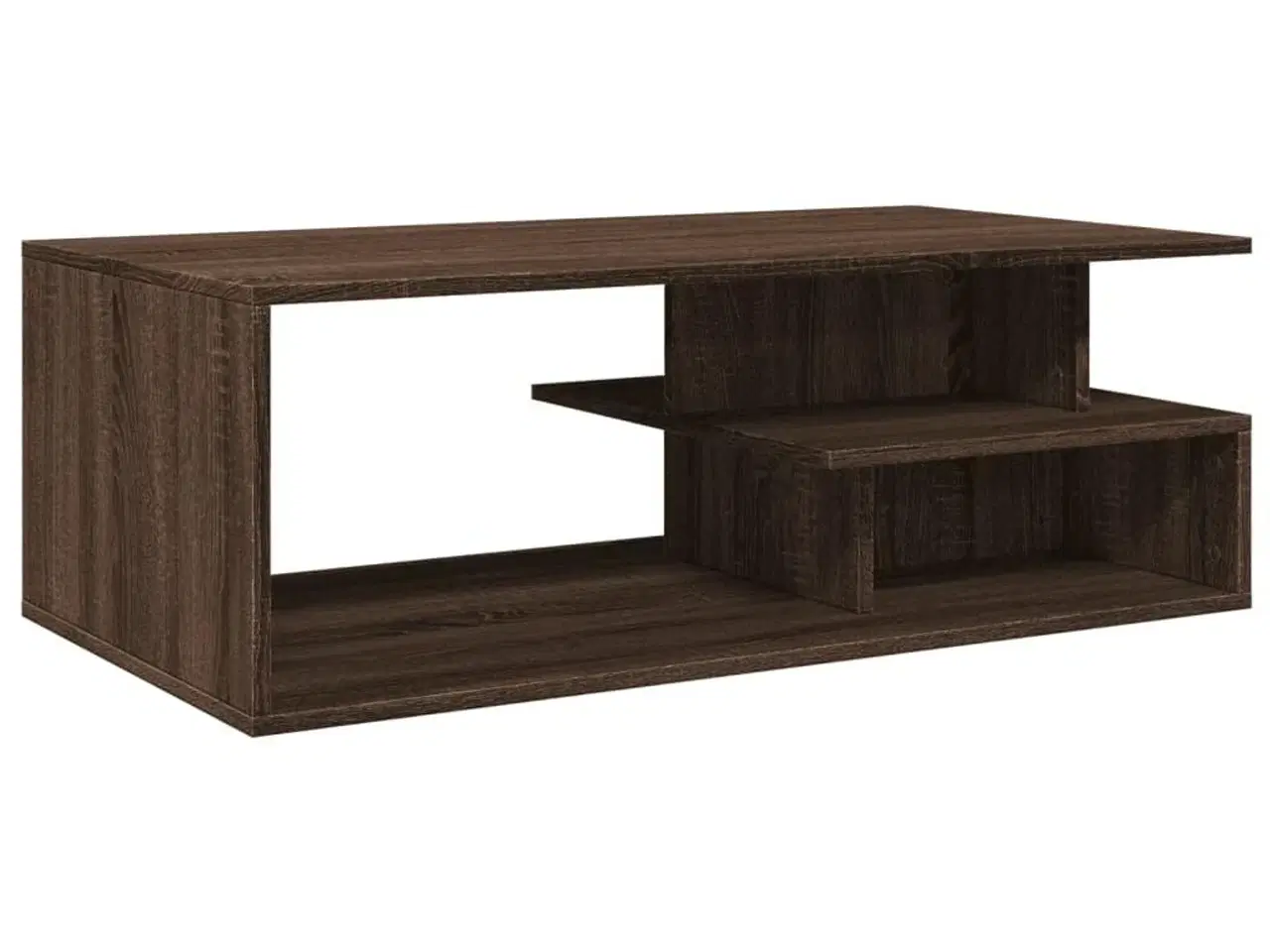 Billede 2 - Sofabord 102x55x35 cm konstrueret træ brun egetræsfarve