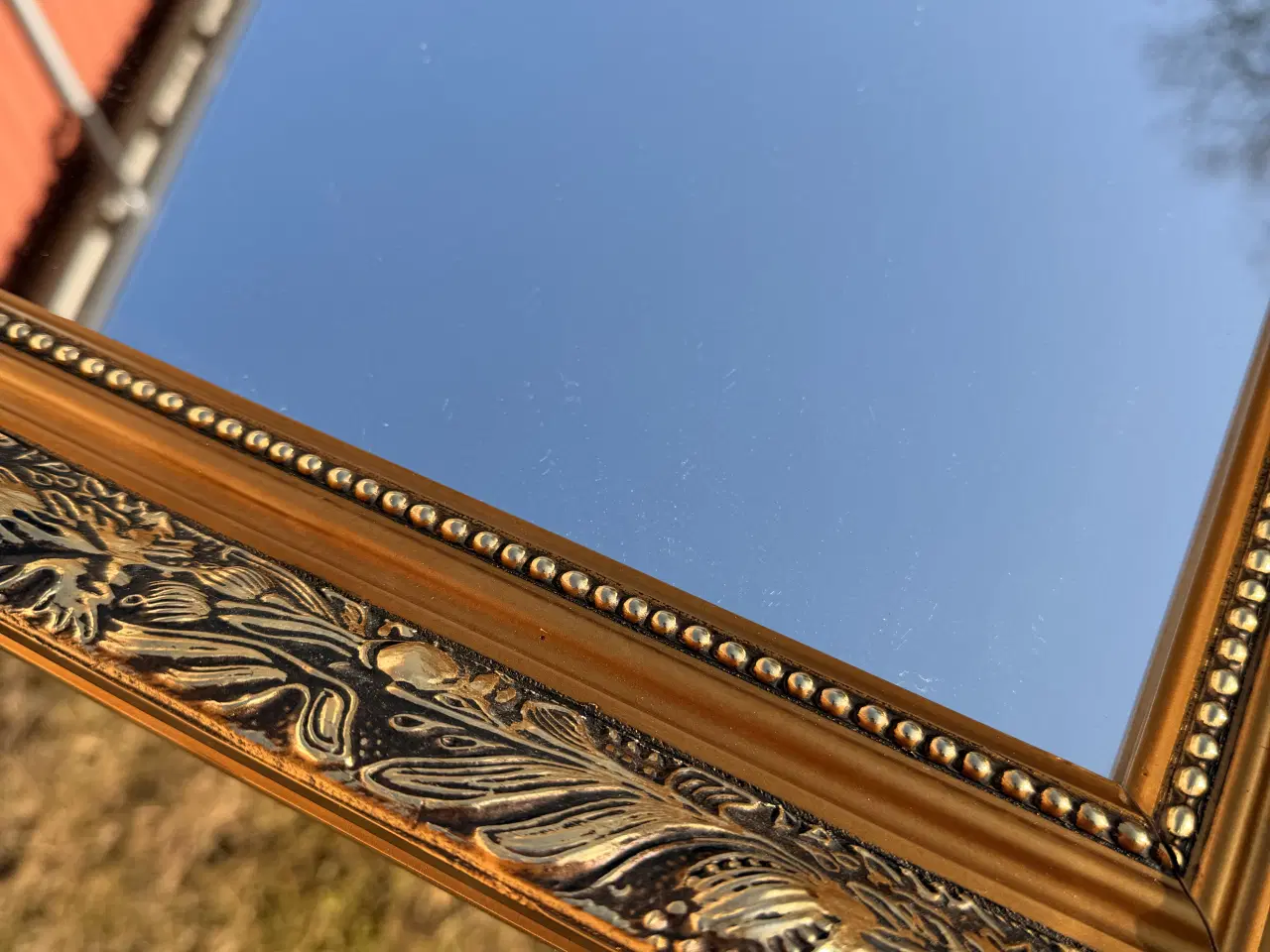 Billede 2 - Spejl 240x70cm med “guld” ramme