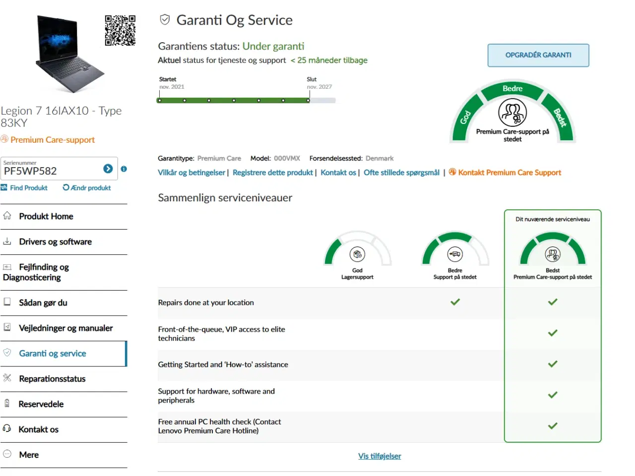 Billede 5 - Lenovo Legion 7 - RTX 5070 - Core Ultra 9 - 32GB -