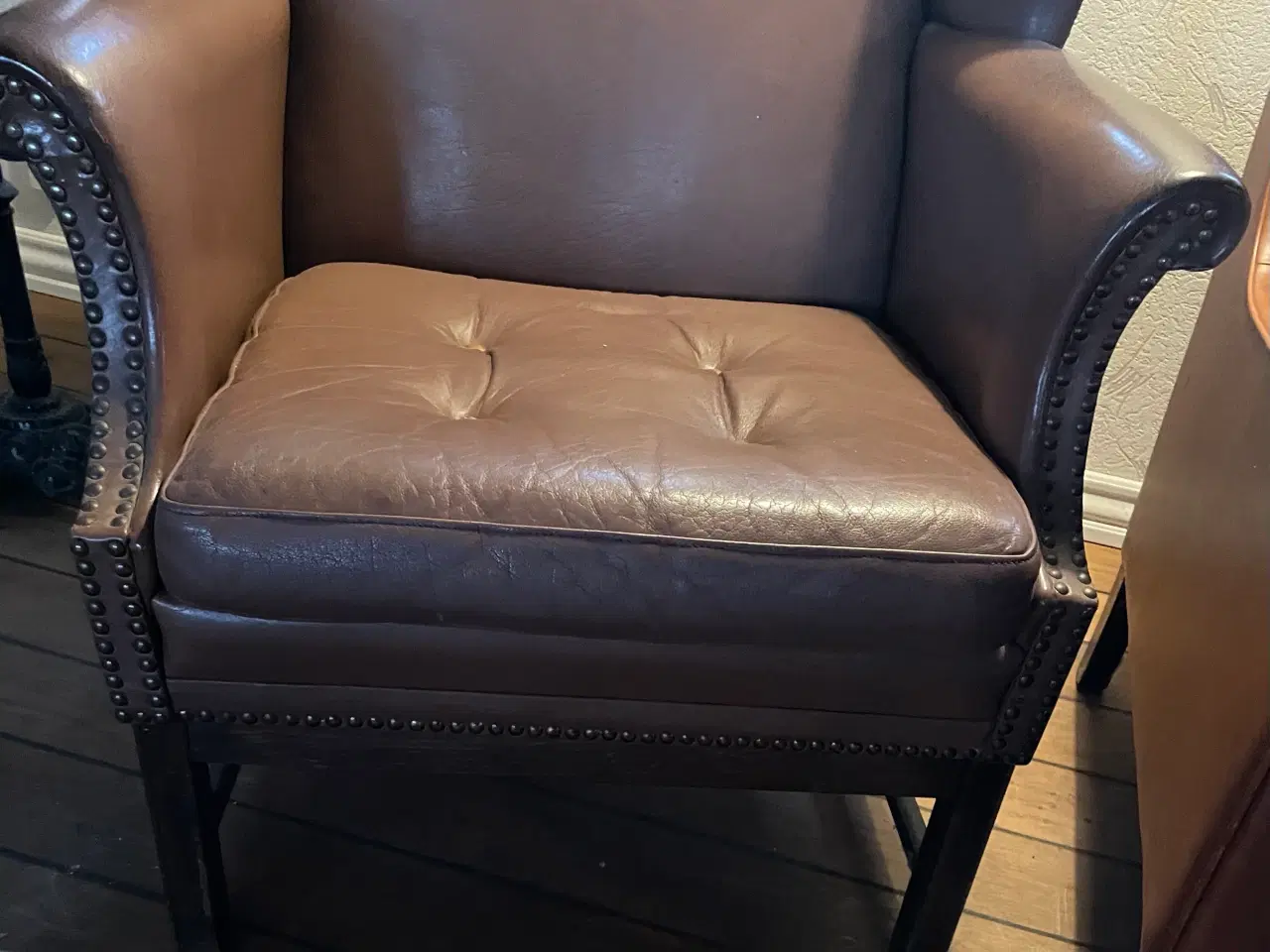 Billede 4 - Armstol i læder 