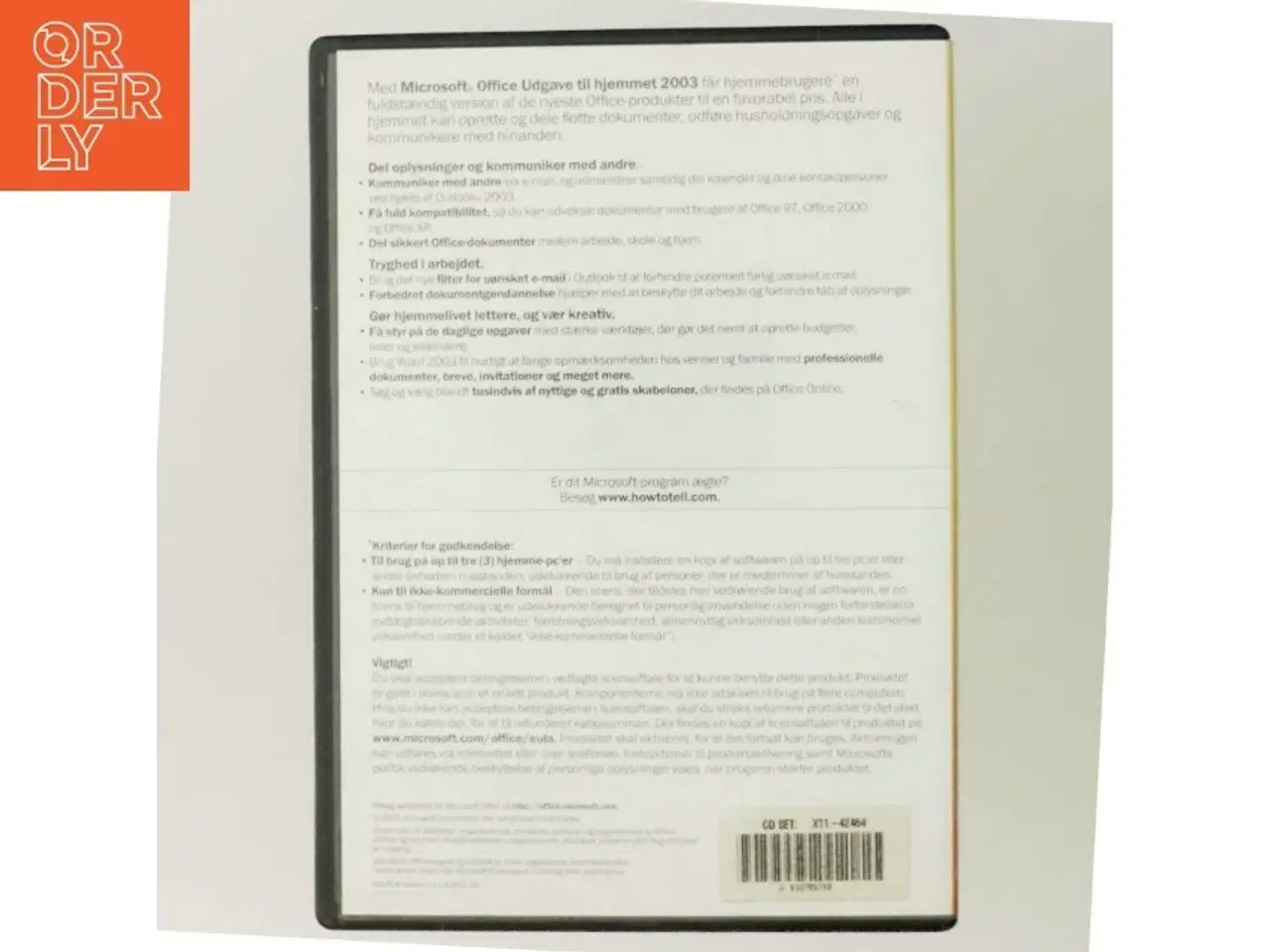 Billede 3 - Microsoft Office Hjemmeudgave 2003 fra Microsoft