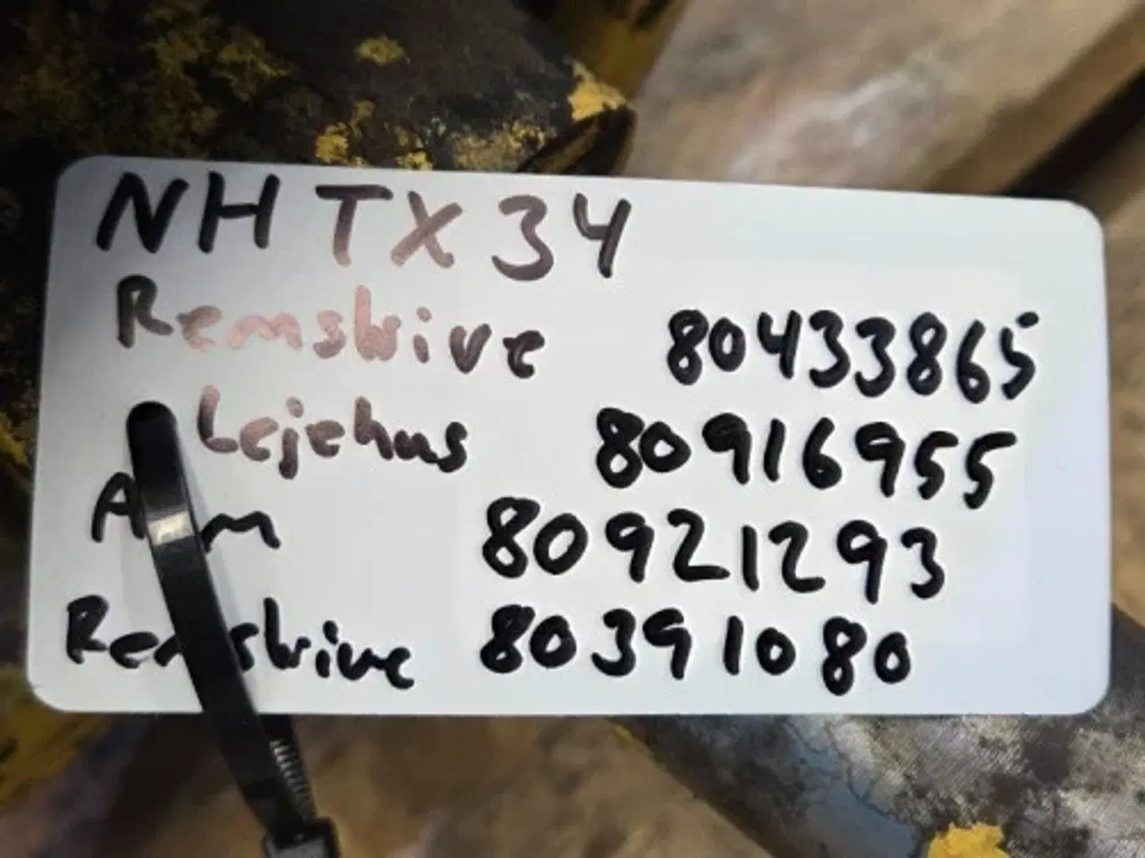 Billede 2 - New Holland TX34 Remskive 80433865