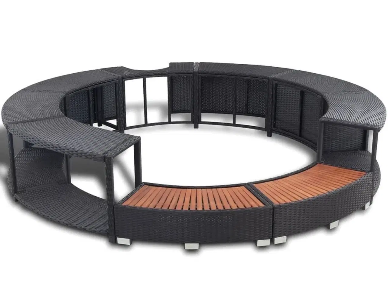 Billede 2 - Spakant polyrattan sort