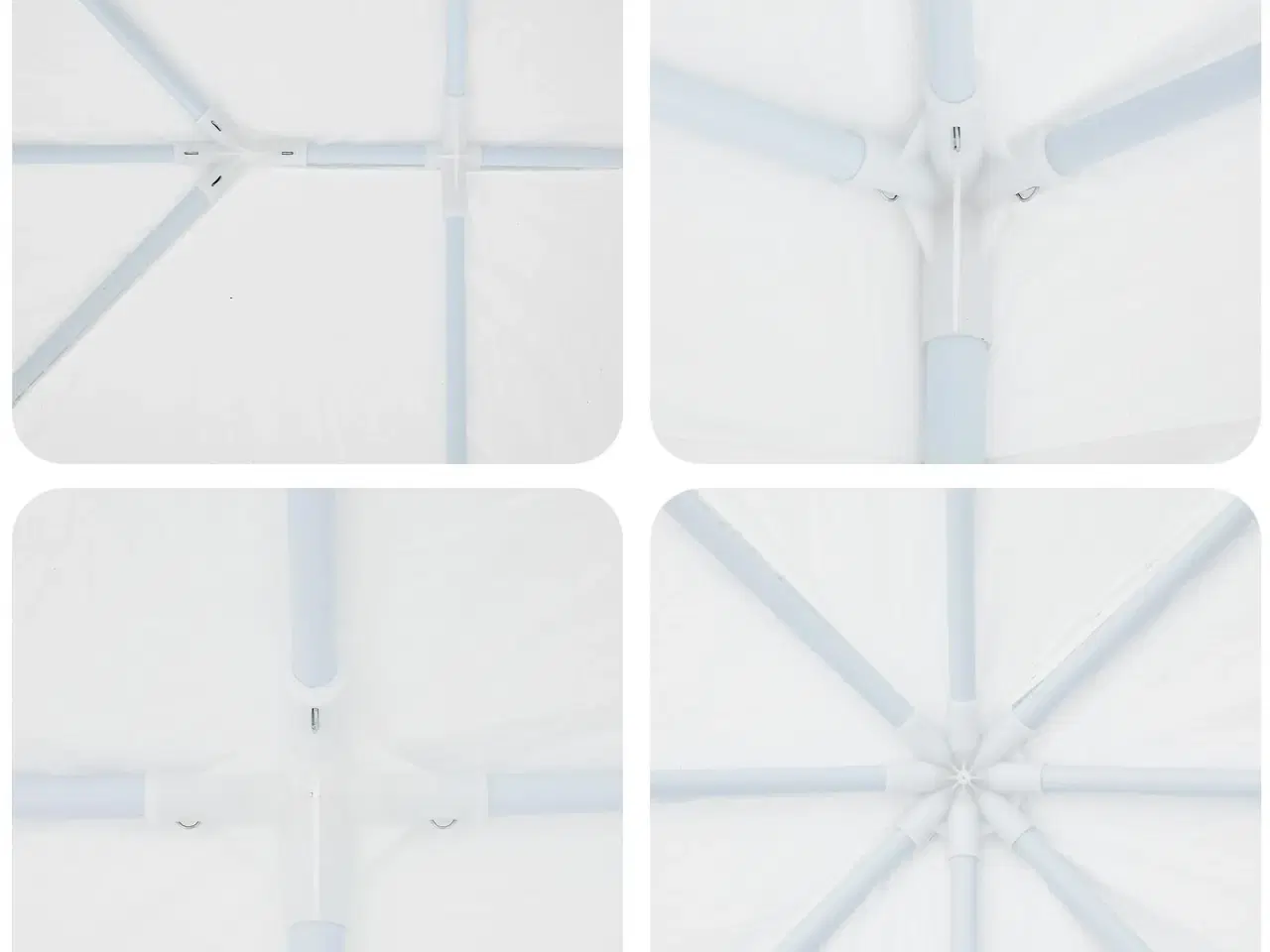 Billede 5 - Party Tent Hvid 600 x 400 x 266 cm Polyester og Stål