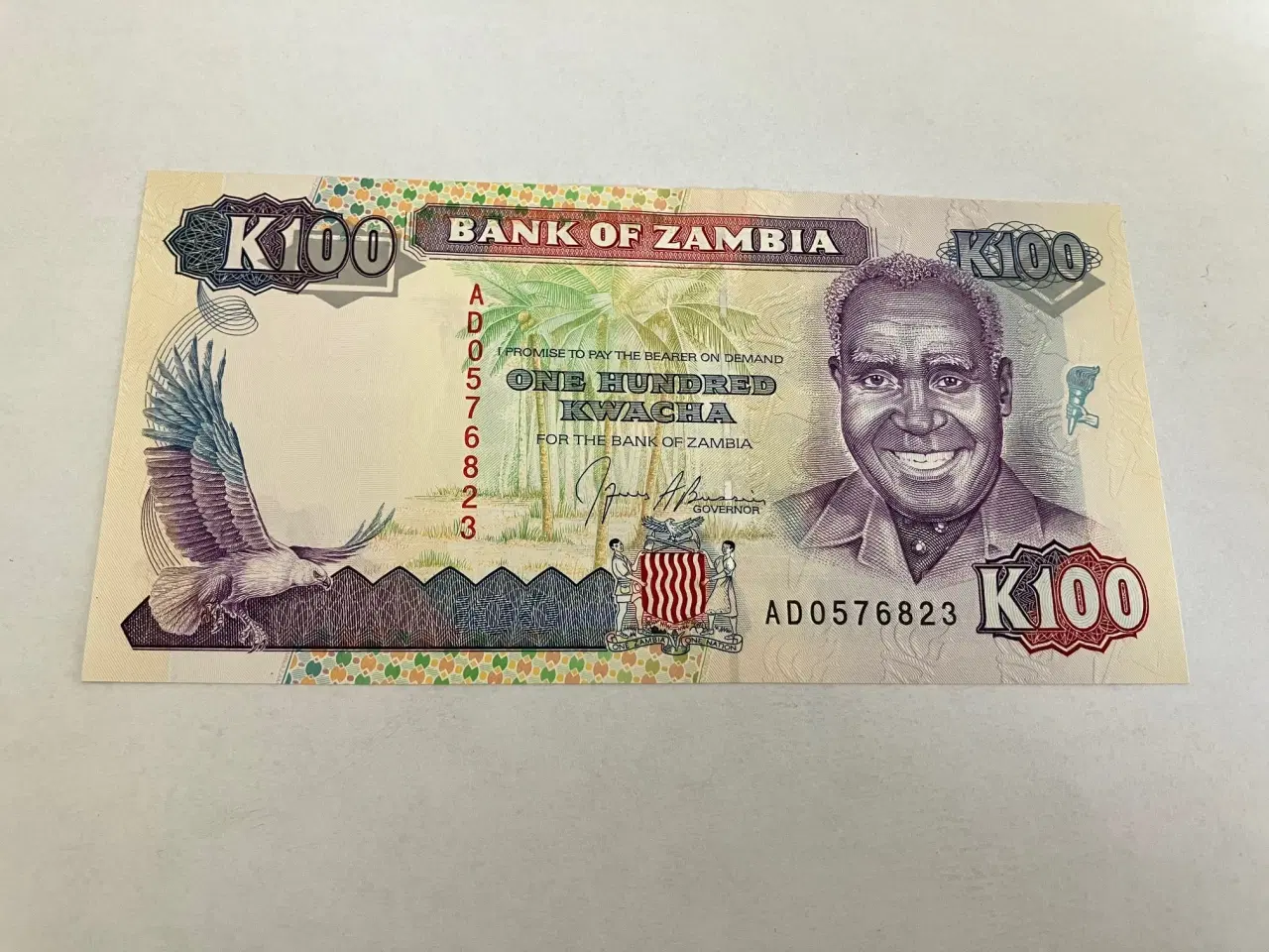 Billede 1 - 100 Kwacha Zambia