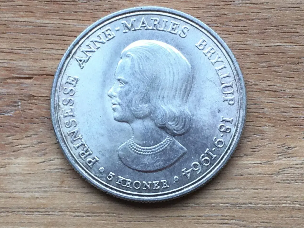 Billede 1 - Erindringsmønt 5 krone 1964