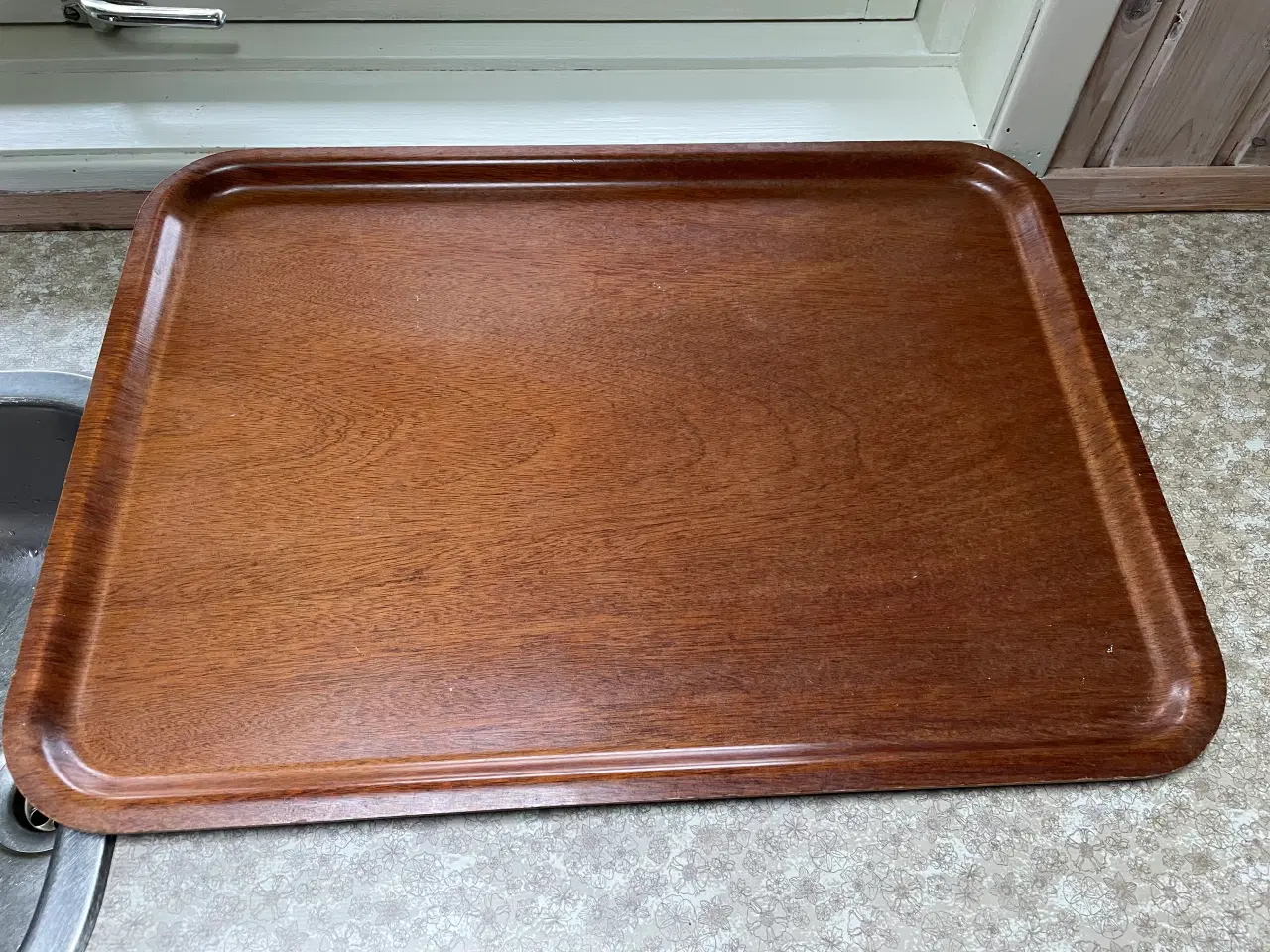 Billede 1 - Stor bakke af teak - Silva 40 x55 cm