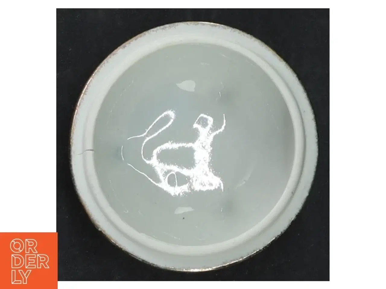 Billede 5 - Porcelæns bonbonniere med blomstermotiv (str. Ø. 7,5 cm)
