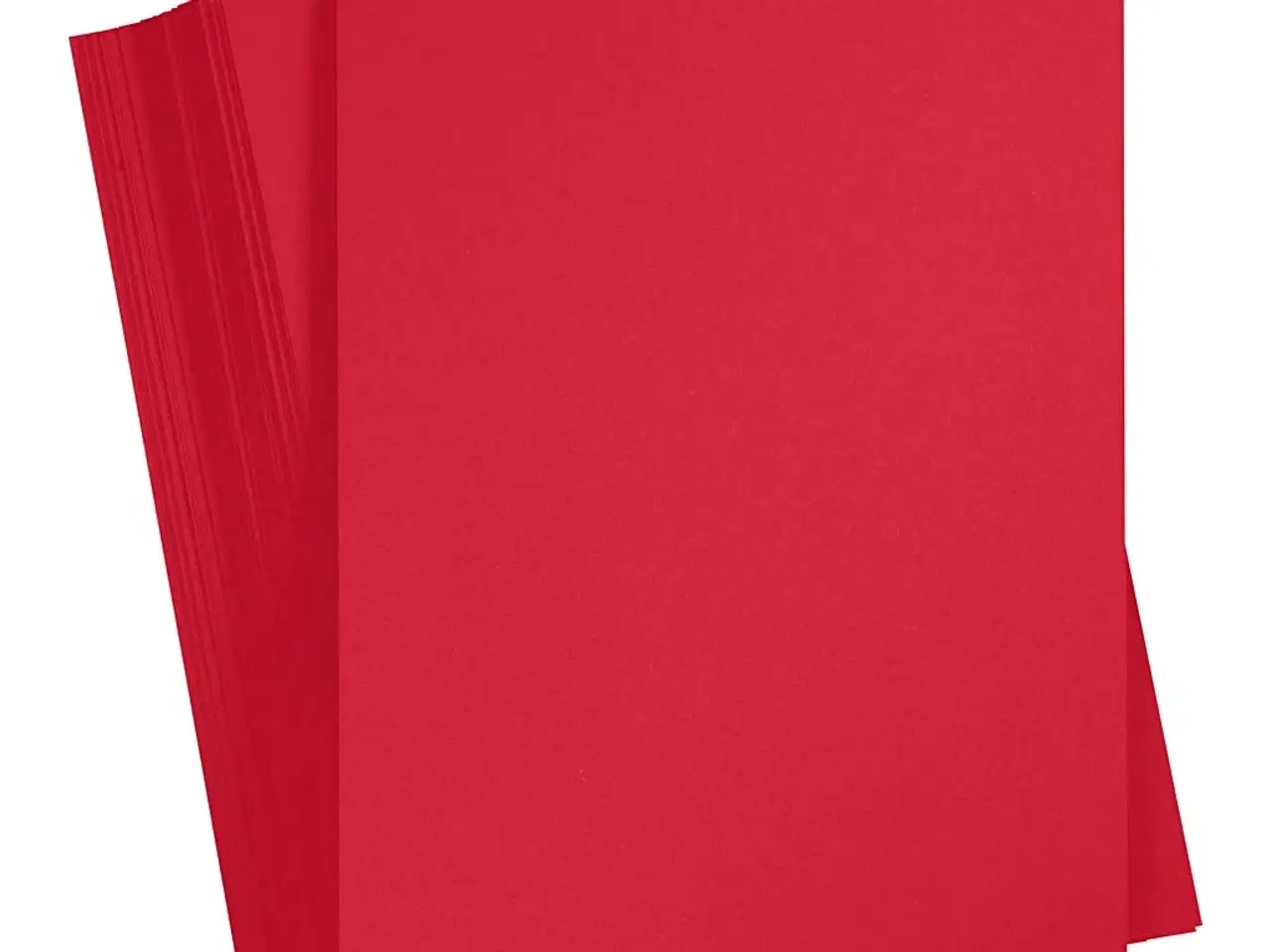 Billede 1 - Julerød A6 Karton 180g - 100 Ark til Kreative Projekter