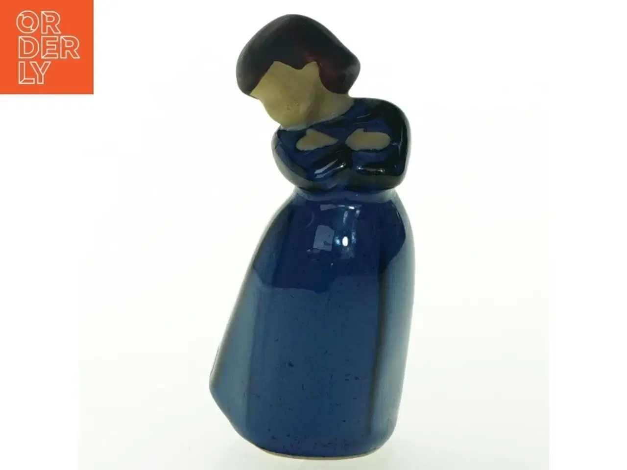 Billede 1 - Keramikfigur af kvinde fra JIE (str. 12 cm)