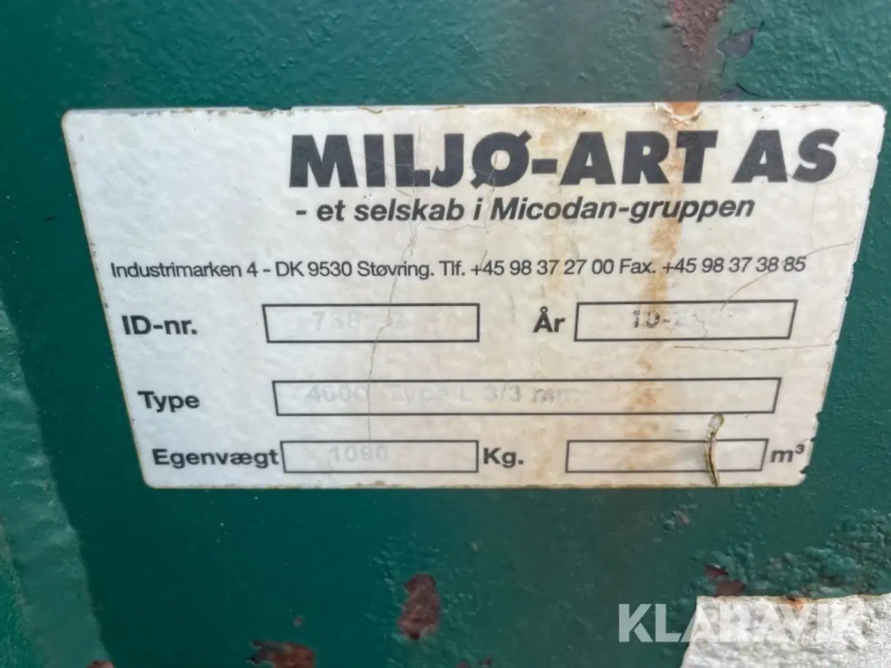 Billede 11 - Affaldscontainer Micodan 4000 l3/3mm