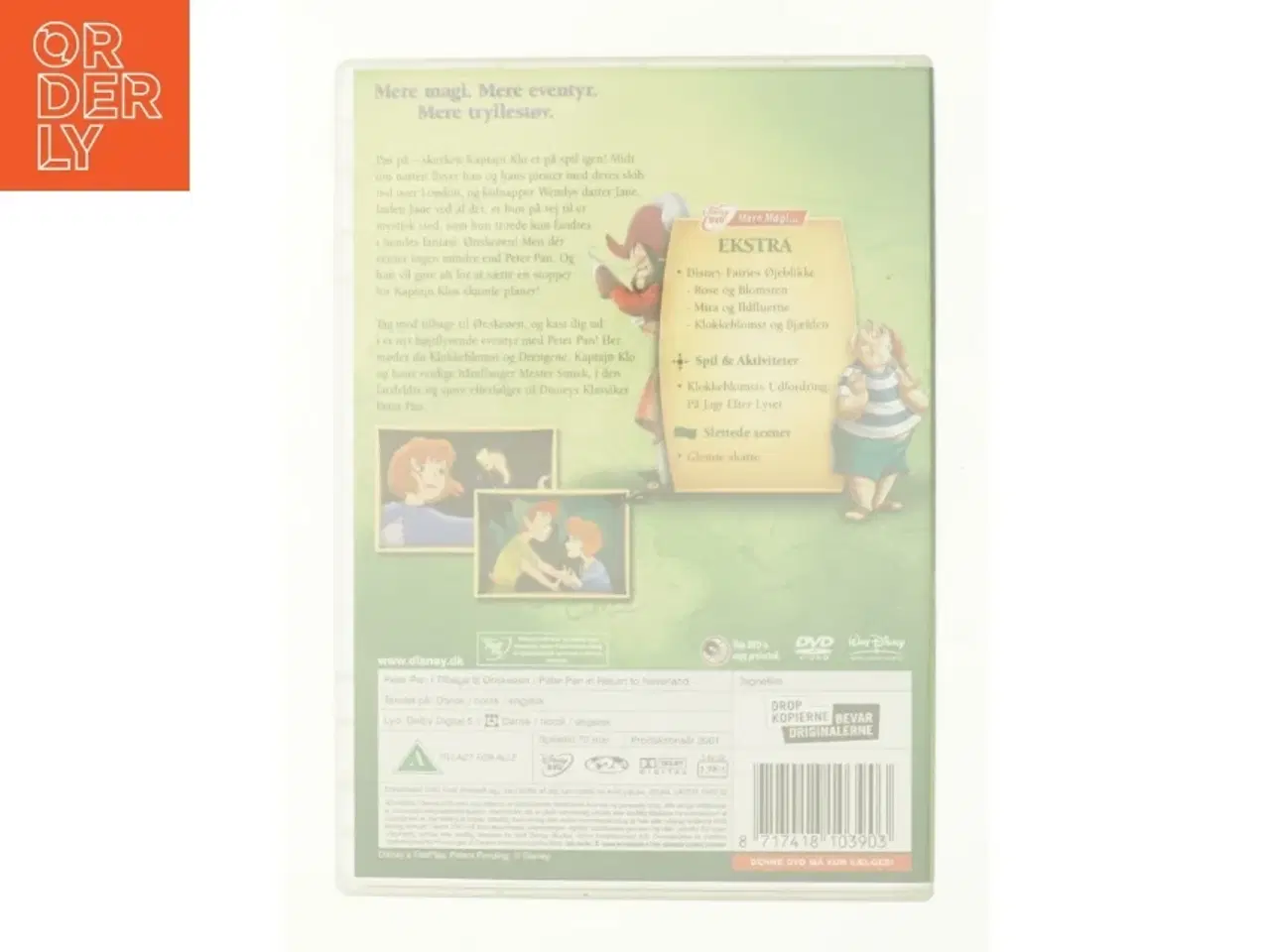 Billede 2 - Peter Pan - Tilbage til Ønskeøen (2002) [DVD] fra DVD