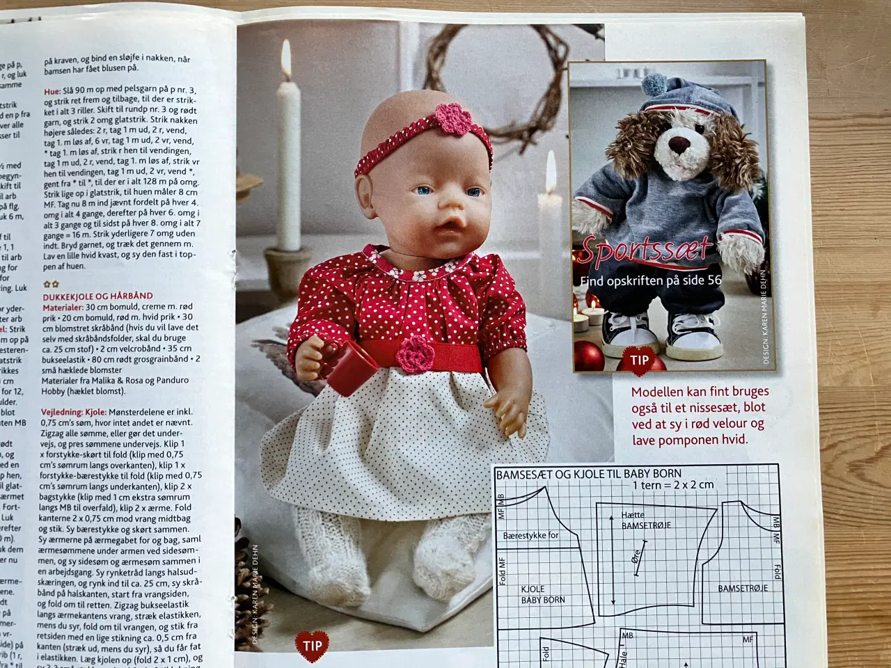 Billede 5 - Sy og strik til Baby Born og bamsen