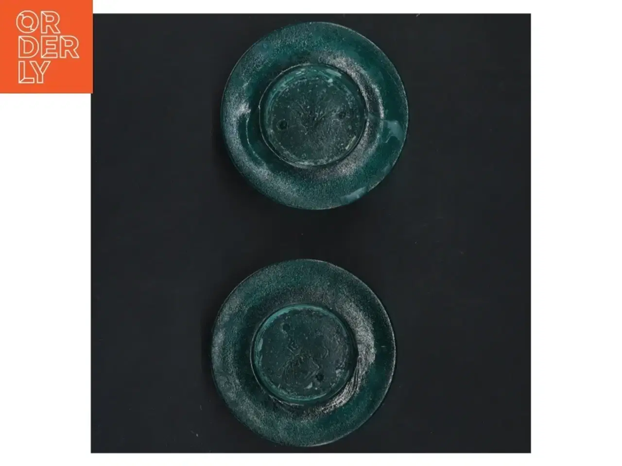 Billede 3 - Grønne glaslysestager (str. 8x3 cm)