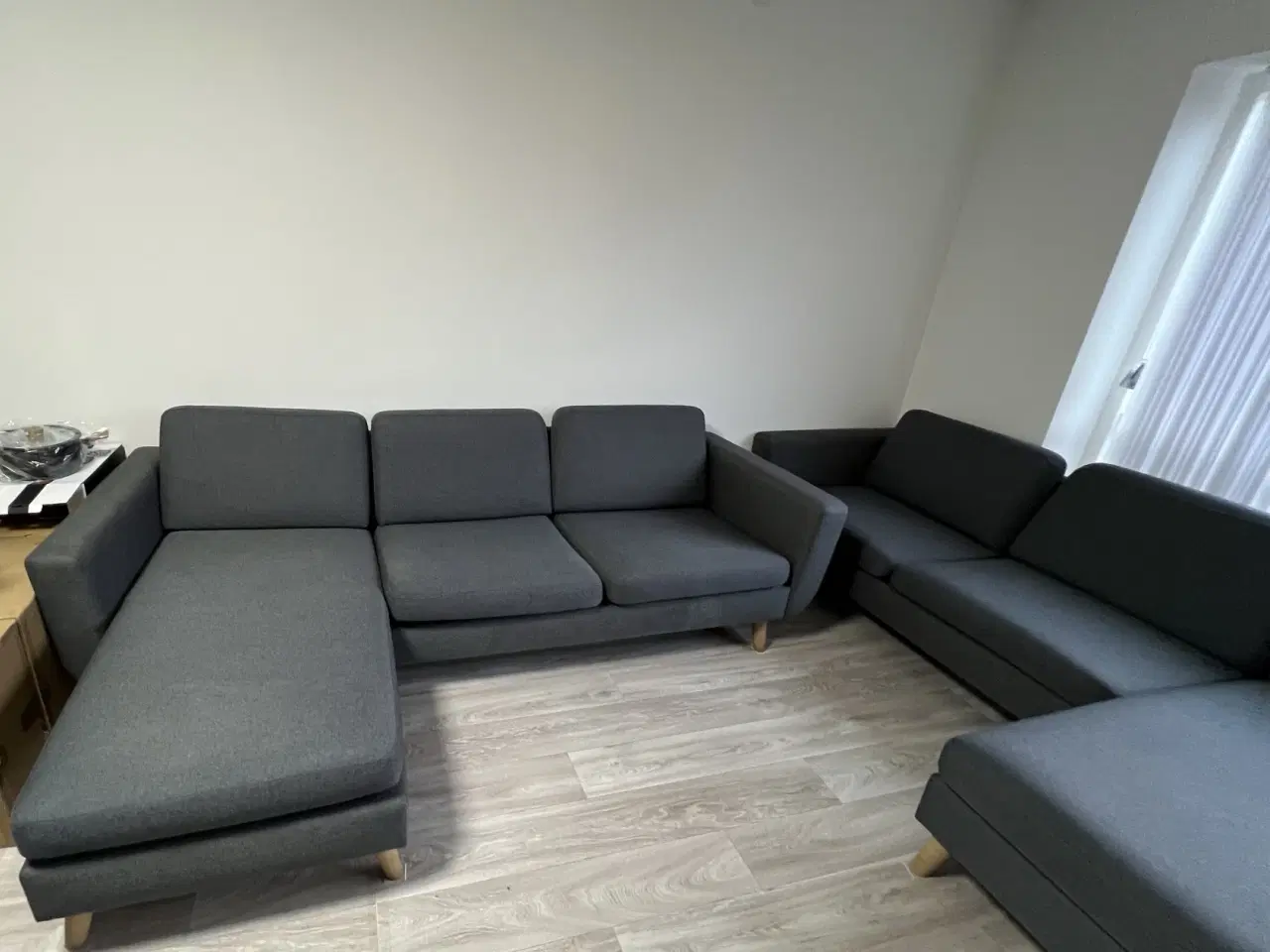 Billede 4 - 3 Personers VENDBAR sofa med chaiselong, BETRÆK KA