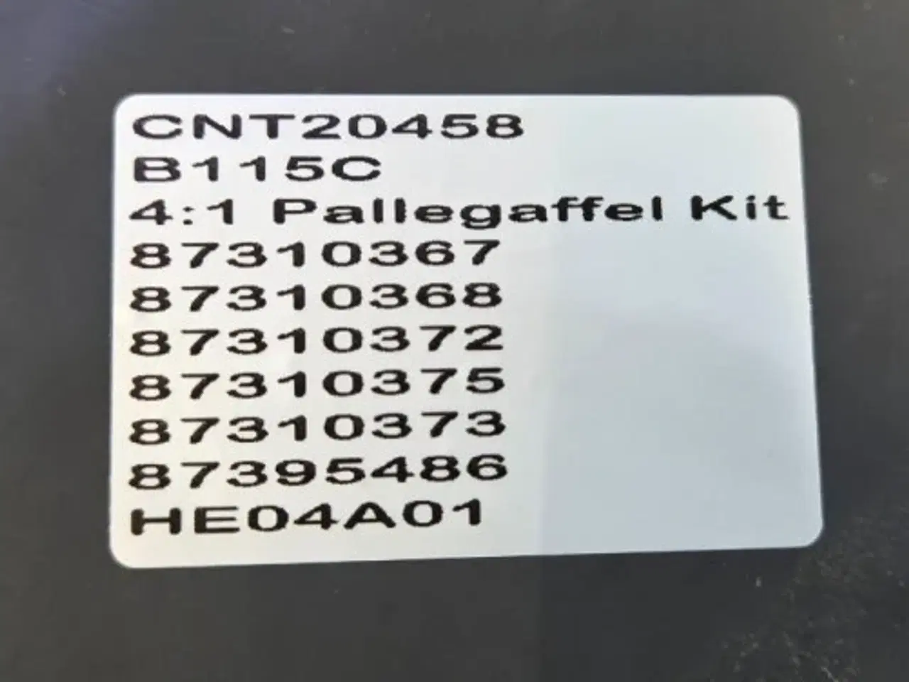 Billede 17 - New Holland B115C Pallegafler Kit 87310367