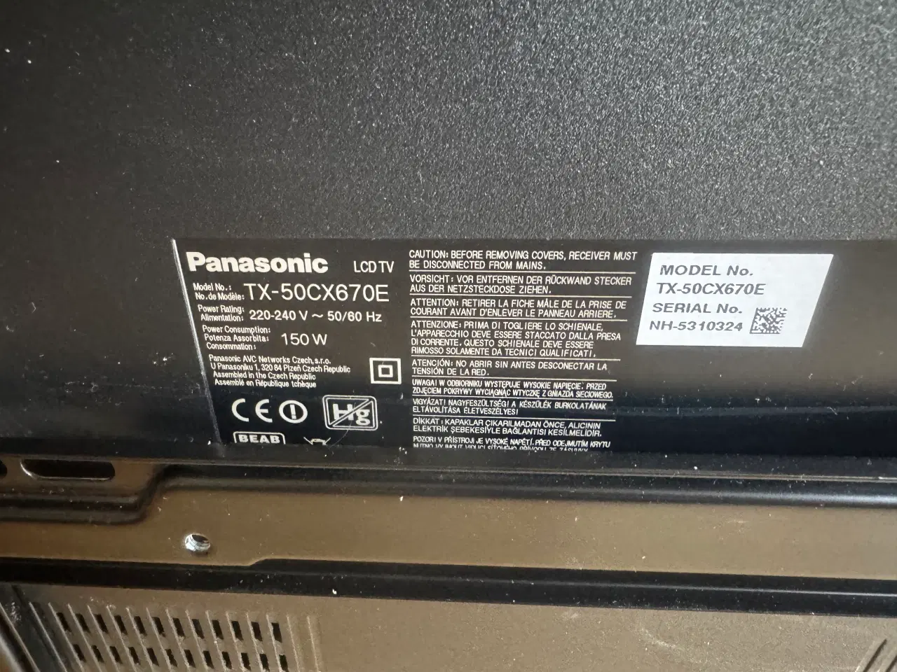 Billede 5 - 50” Panasonic Tv